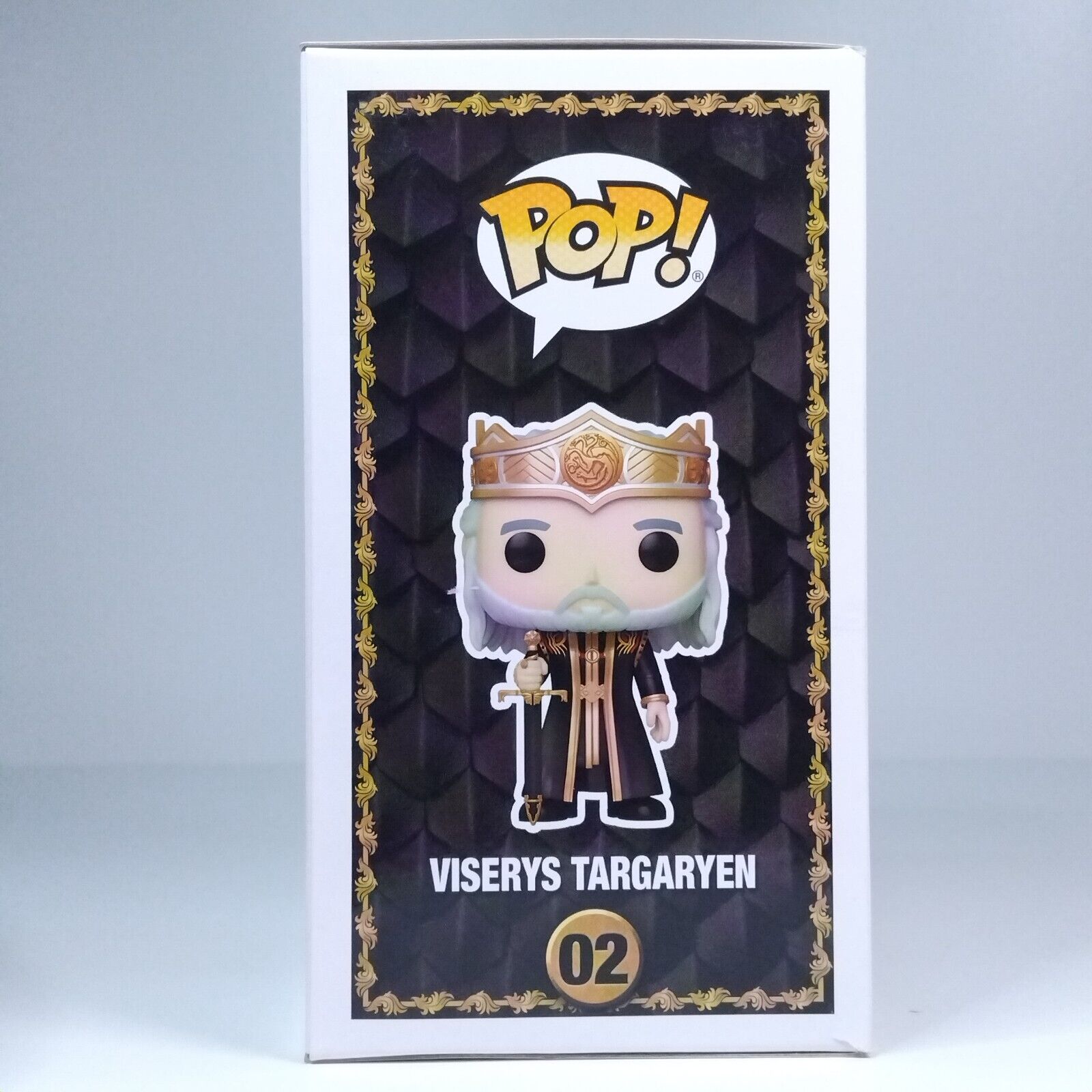 Funko Pop! TV House of Dragon Viserys Targaryen Signed Paddy Considine COA #02