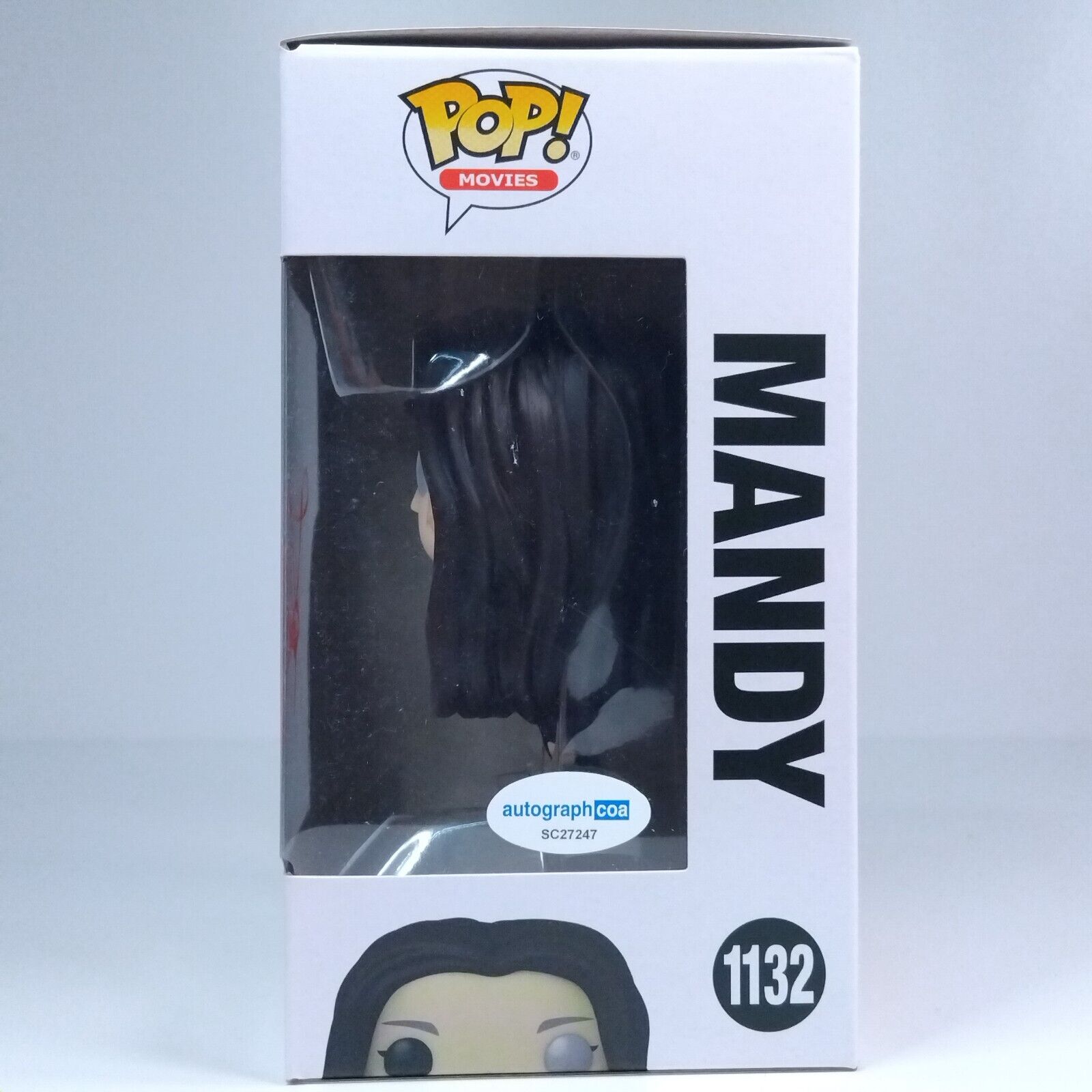 Funko Pop! Movies Horror Mandy Signed Andrea Riseborough COA #1132 WS