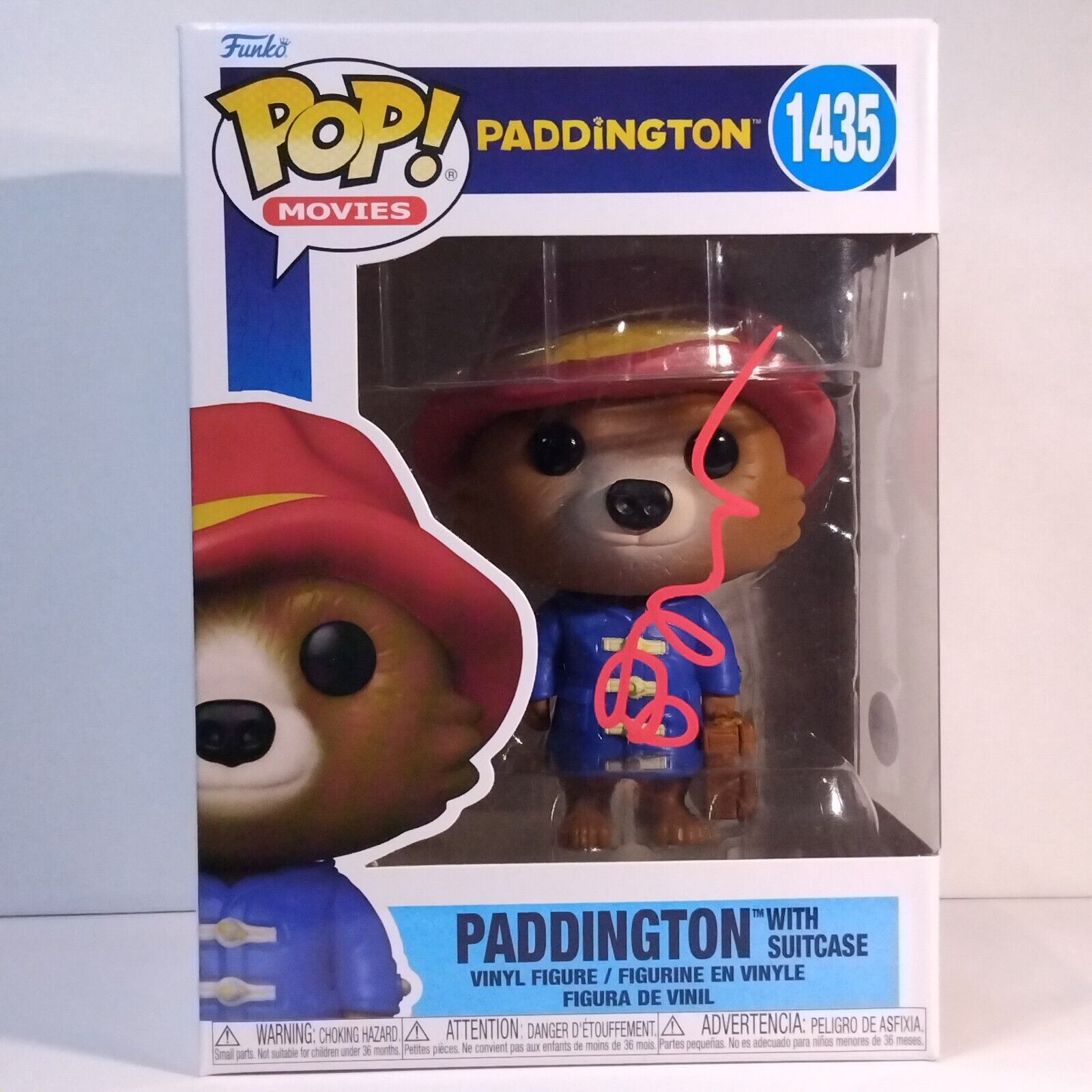 Funko Pop! Movies Paddington Signed Ben Whishaw COA #1435 WS