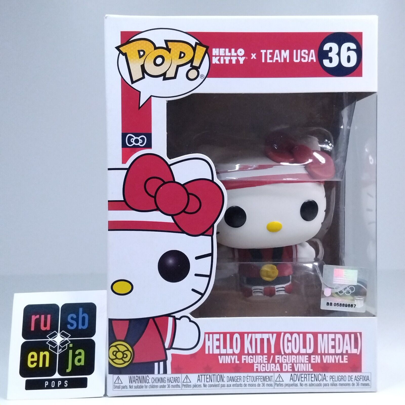 Funko Pop! Animation Anime Hello Kitty x Team USA Gold Medal #36