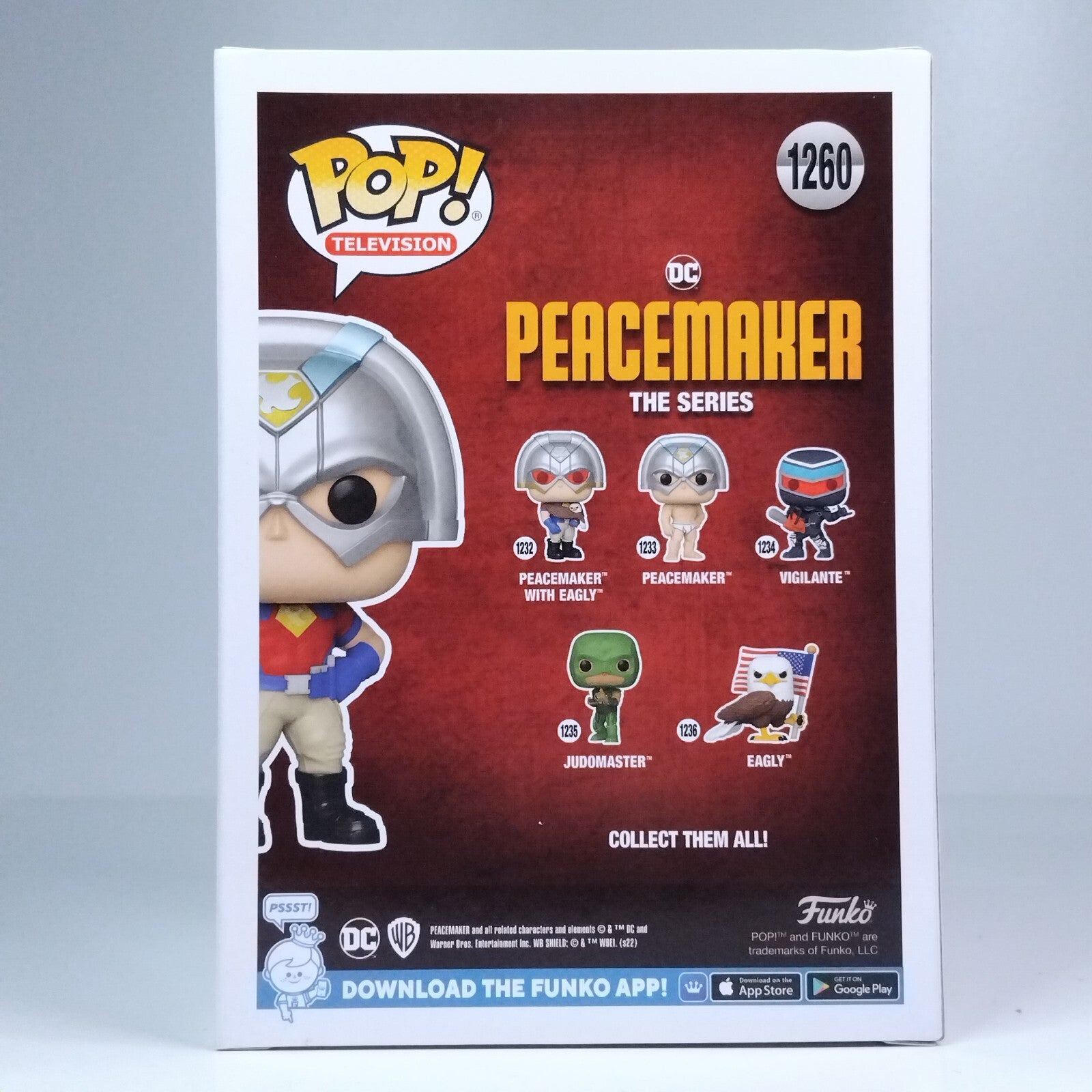Funko Pop! DC Heroes TV Peacemaker with Peace Sign Limited Edition #1260