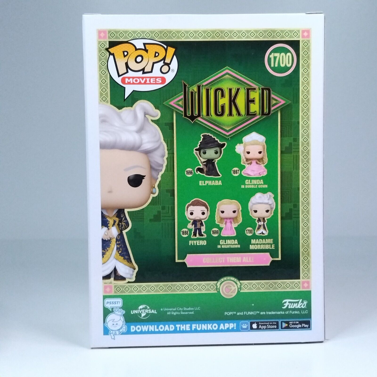 Funko Pop! Movies Wicked Madame Morrible Signed Michelle Yeoh COA #1700 WS