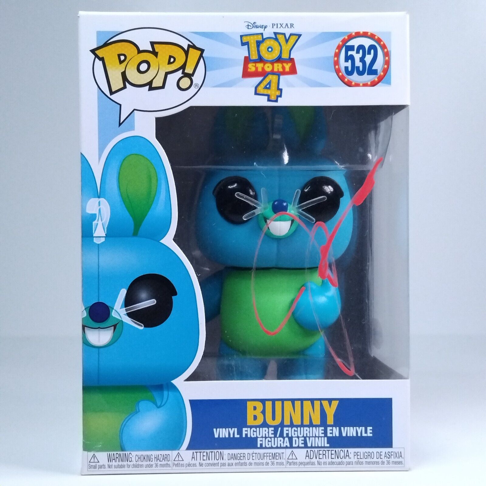 Funko Pop! Disney Toy Story Bunny Signed Jordan Peele COA #532 WS