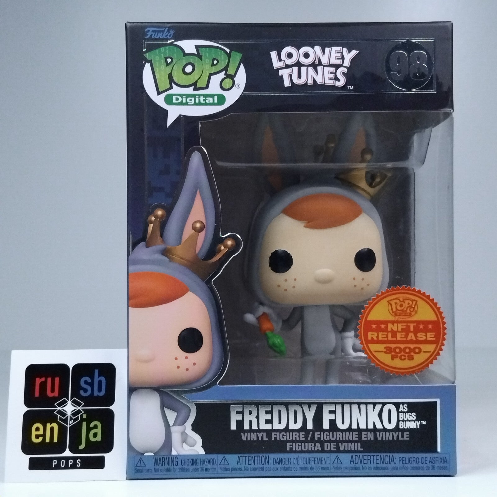 Funko Pop! Digital Animation Looney Tunes Freddy Funko Bugs Bunny 3,000 Pcs #98