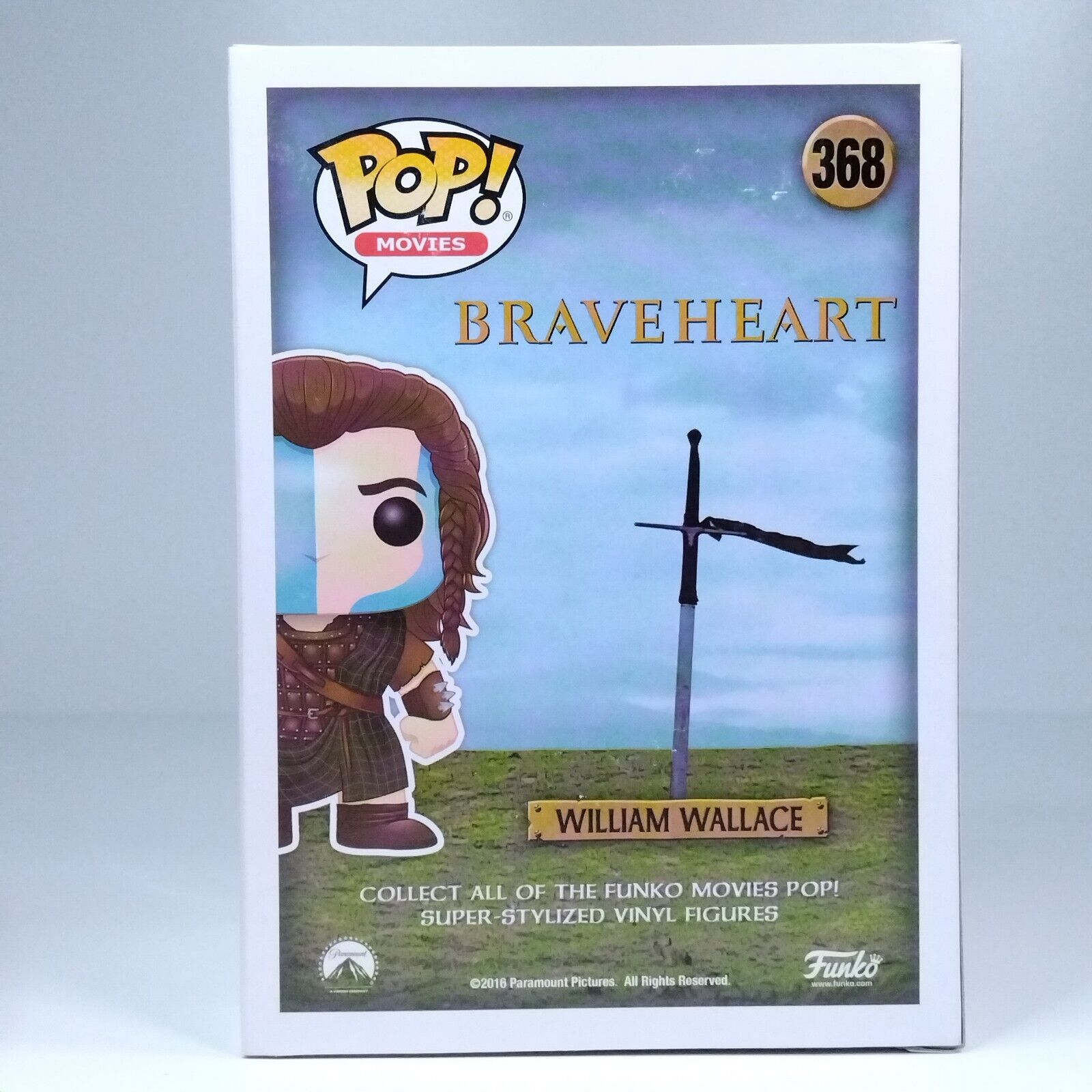 Funko Pop! Movies Braveheart Bloody William Wallace Signed Mel Gibson COA #368