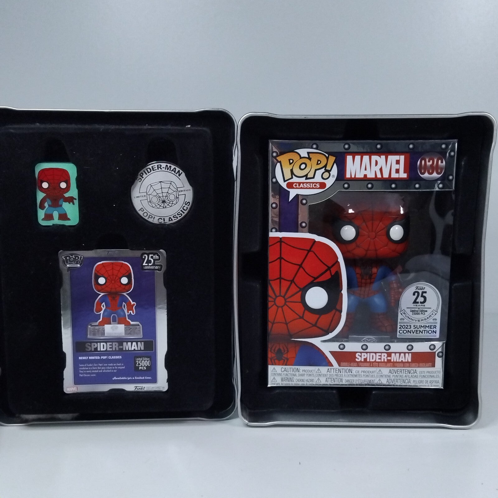 Funko Pop! Marvel Vault Tin Classics Spider-Man #03C
