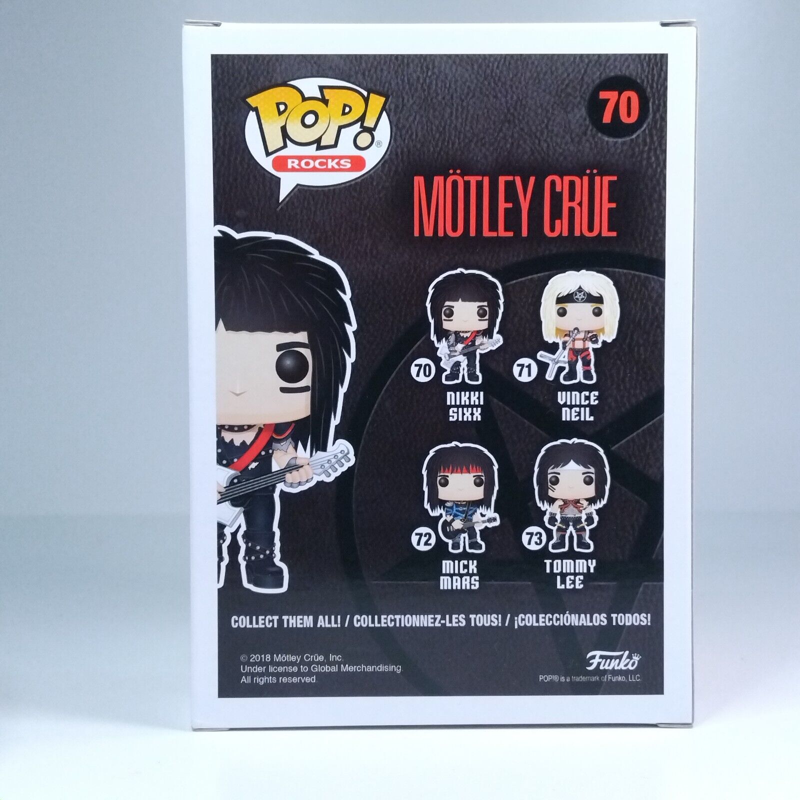 Funko Pop! Rocks Music Motley Crue Nikki Sixx #70