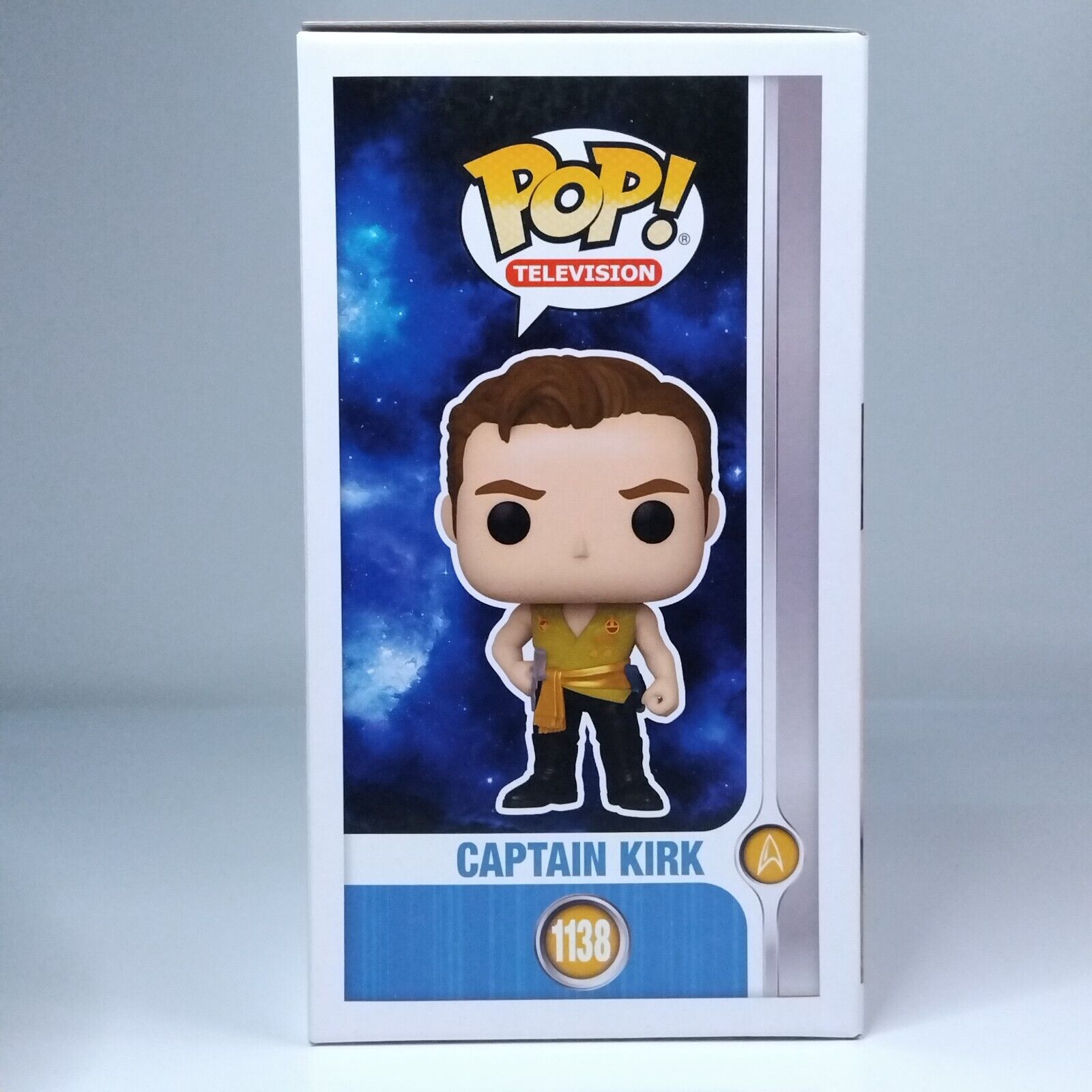 Funko Pop! TV Star Trek Captain Kirk Signed Paul Wesley COA #1138 WS