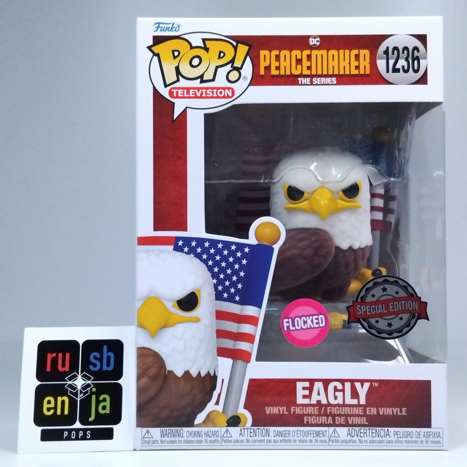 Funko Pop! DC Heroes TV Peacemaker Eagly Flocked Special Edition #1236