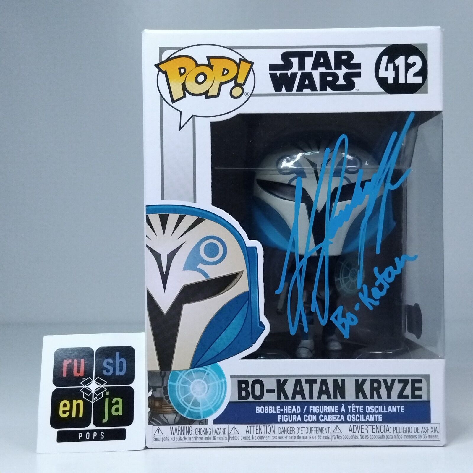 Funko Pop! Star Wars Bo-Katan Kryze Signed Katee Sackhoff COA #412