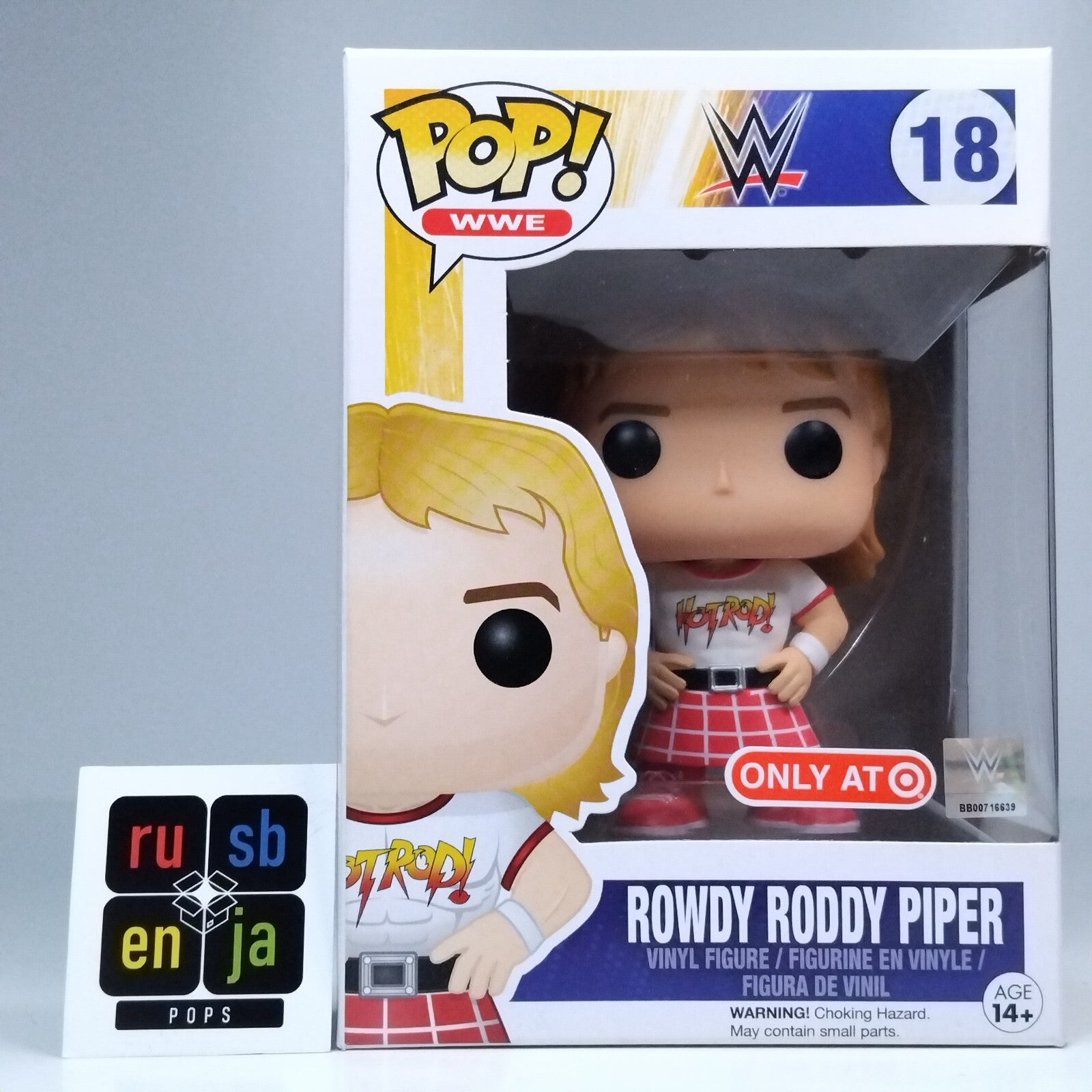 Funko Pop! WWE Rowdy Roddy Piper Target Exclusive #18