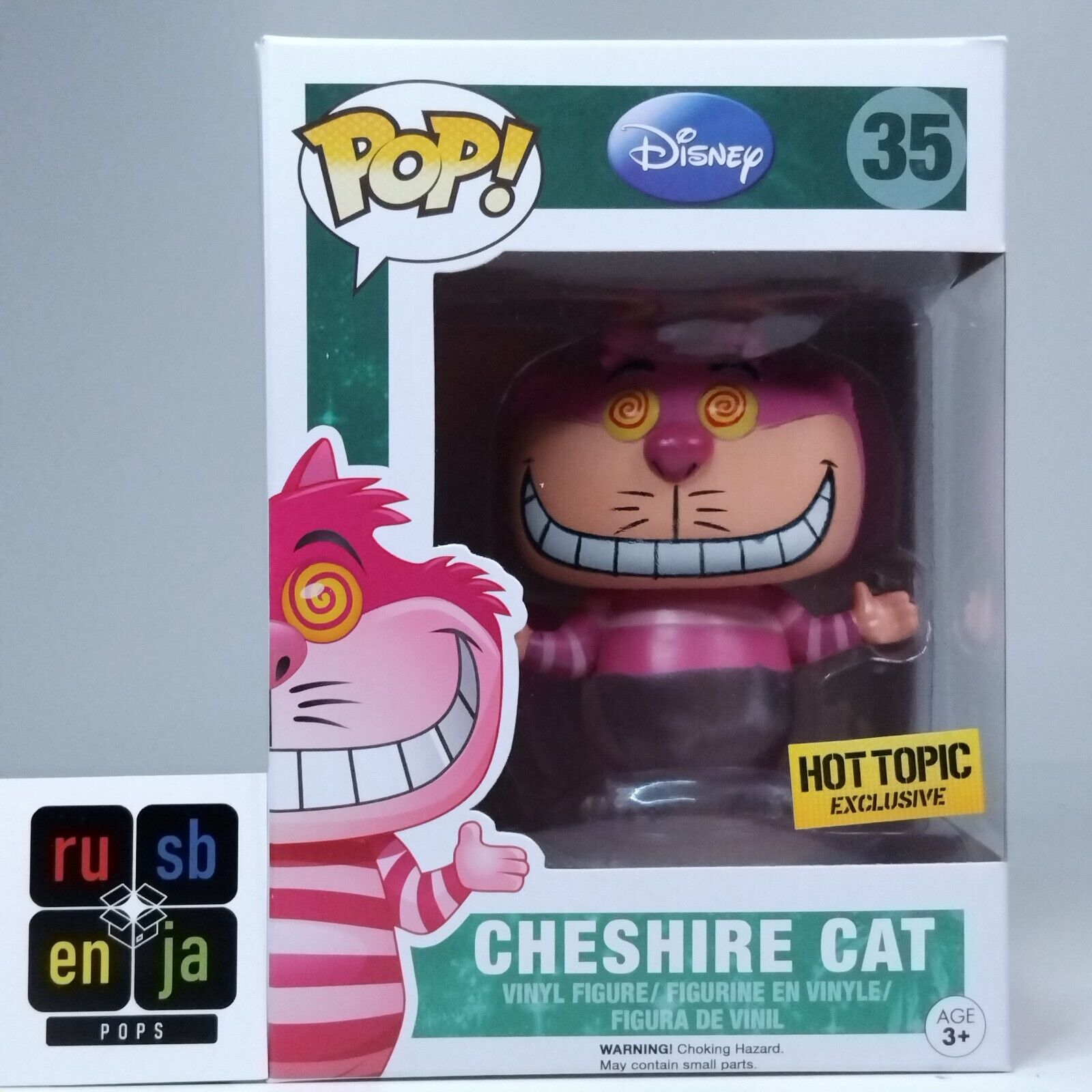 Funko Pop! Disney Alice in Wonderland Cheshire Cat Fading Hot Topic #35