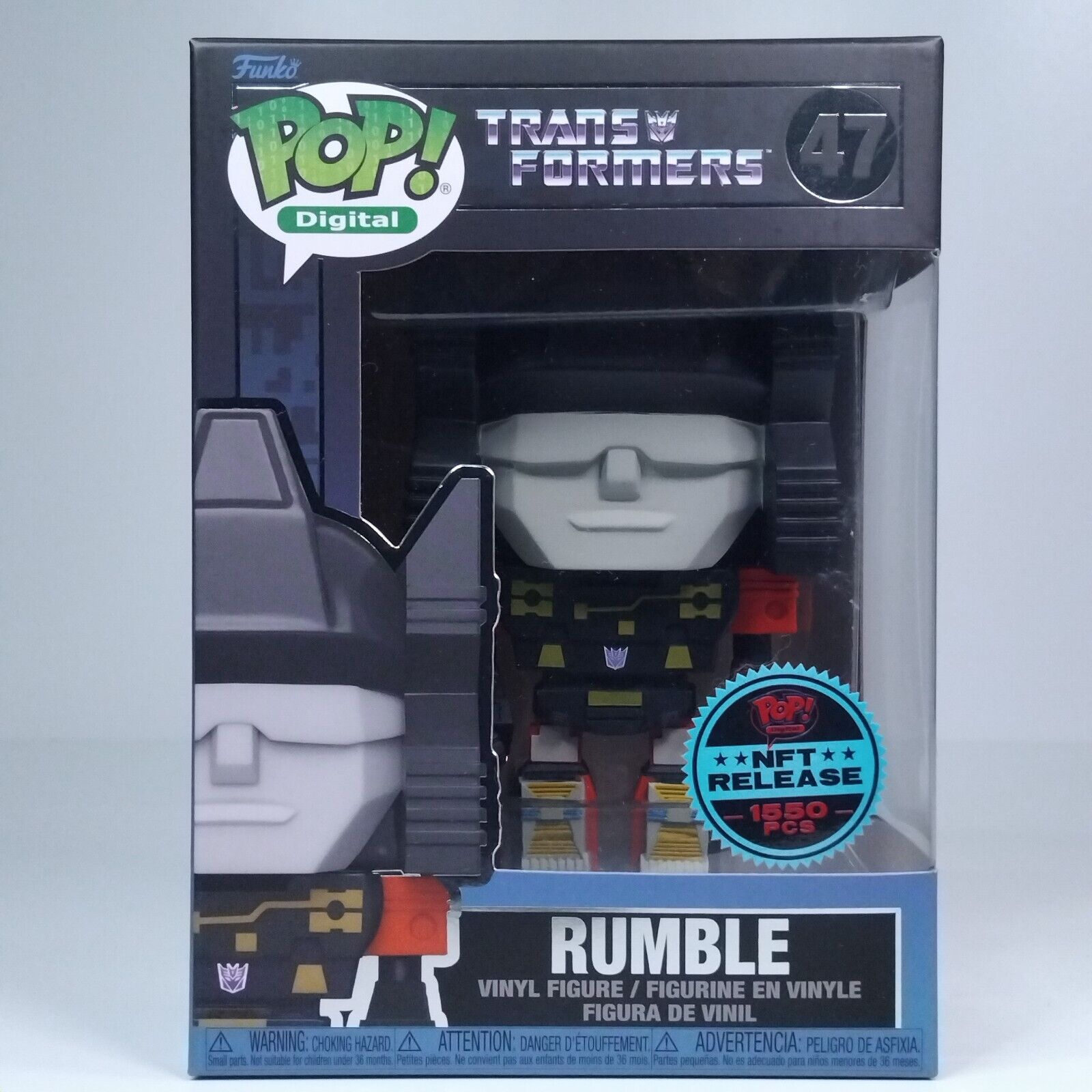 Funko Pop! Digital Retro Toys Transformers Rumble 1,550 Pcs #47