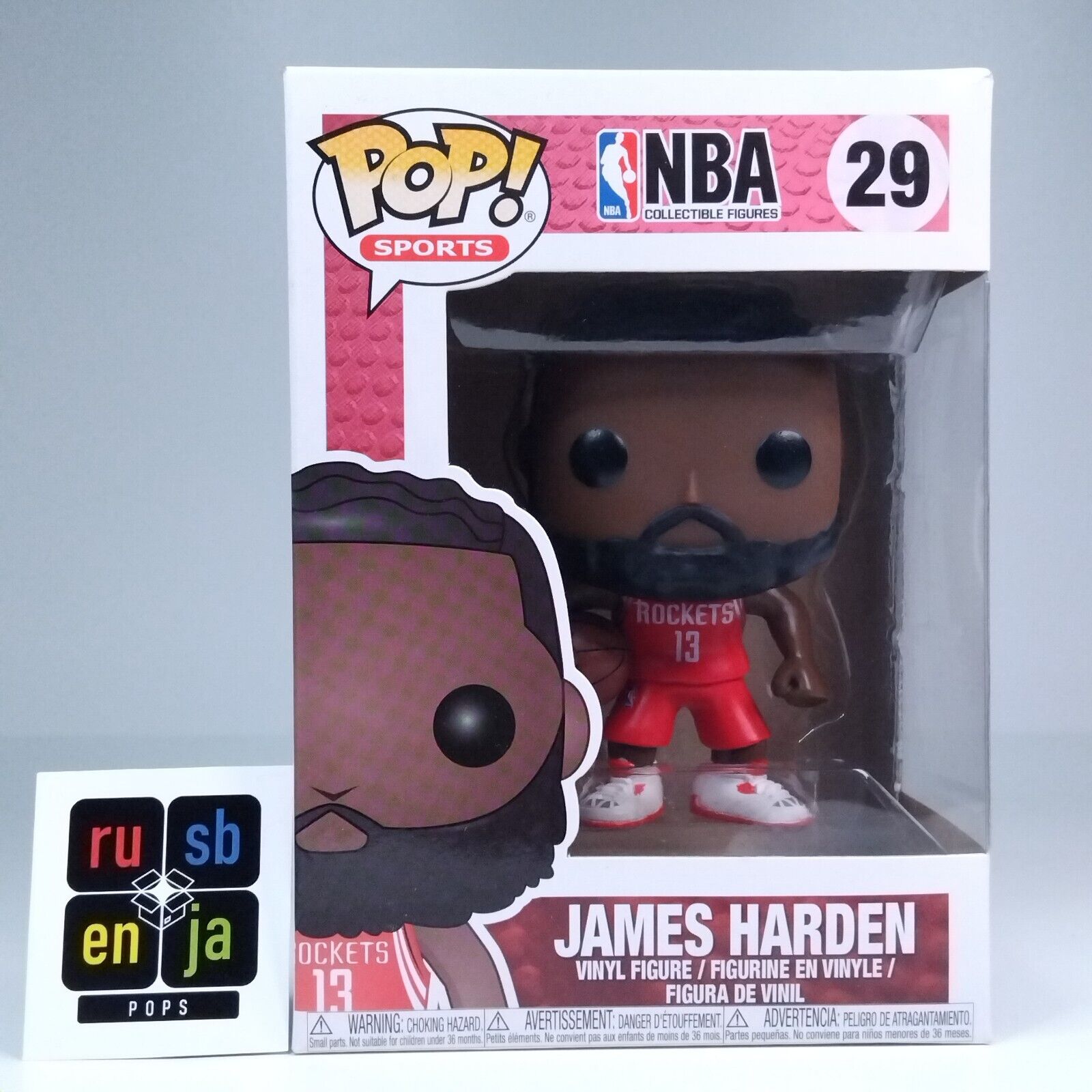 Funko Pop! Sports Basketball NBA Houston Rockets James Harden #29