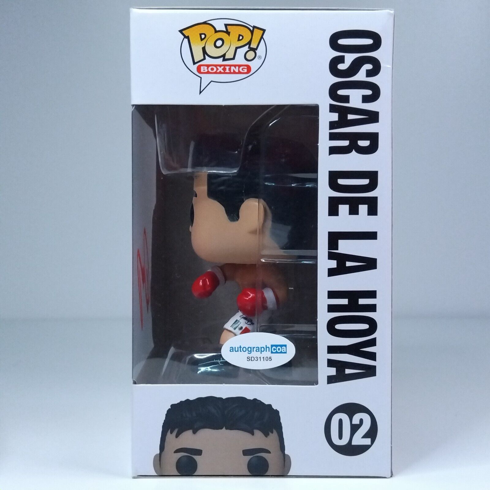 Funko Pop! Sports Boxing Oscar De La Hoya Signed COA #02 WS