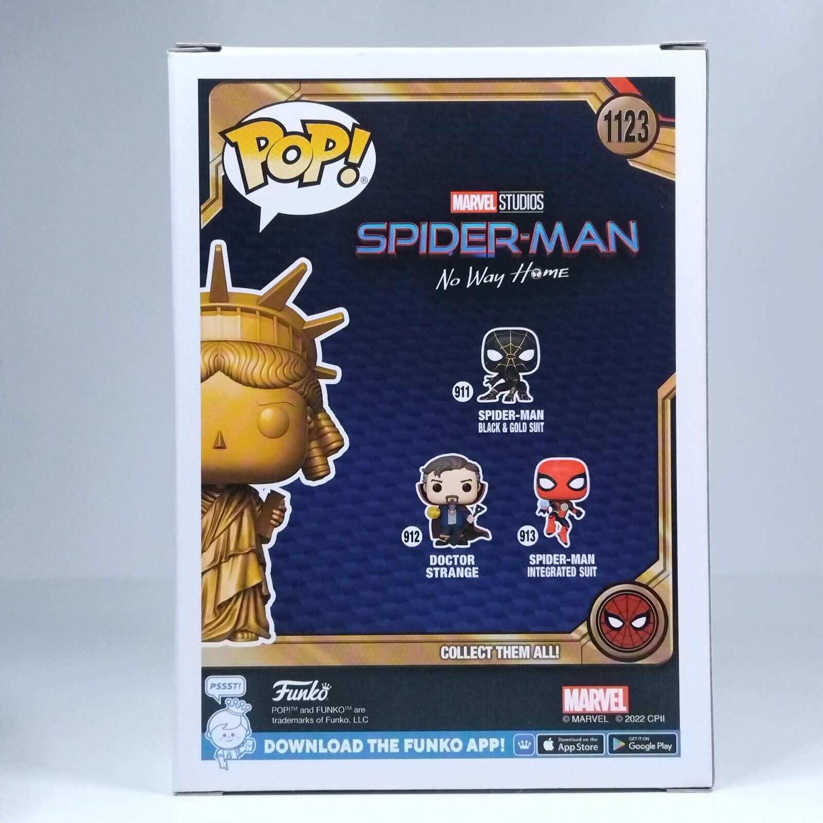 Funko Pop! Marvel Spider-Man Staue of Liberty Official Comic Con Sticker #1123