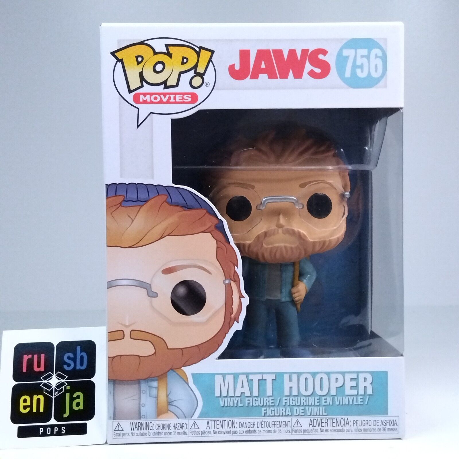 Funko Pop! Movies Horror Jaws Matt Hooper #756