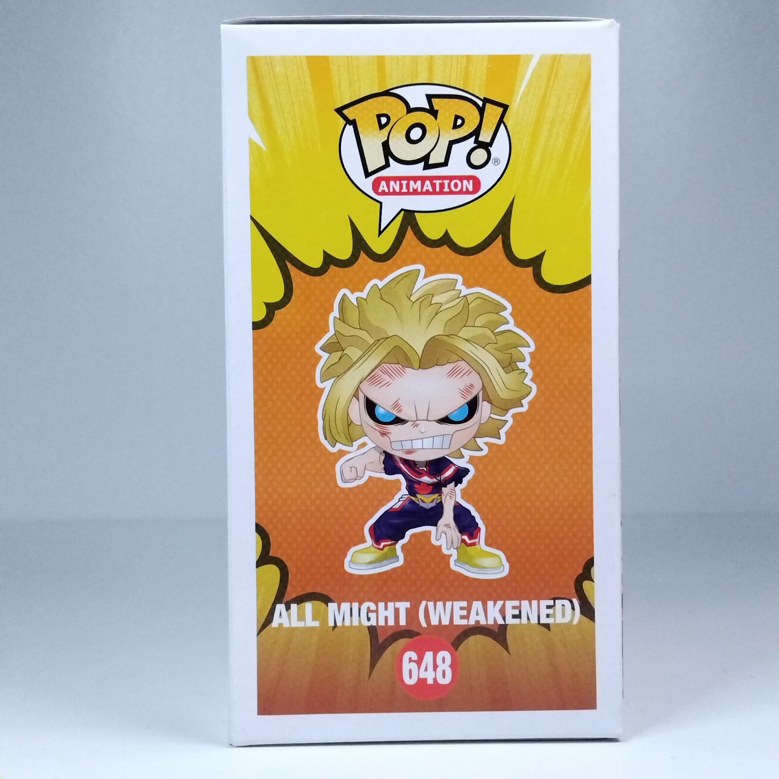 Funko Pop! Anime MHA My Hero Academia All Might Weakened Boxlunch Glows #648