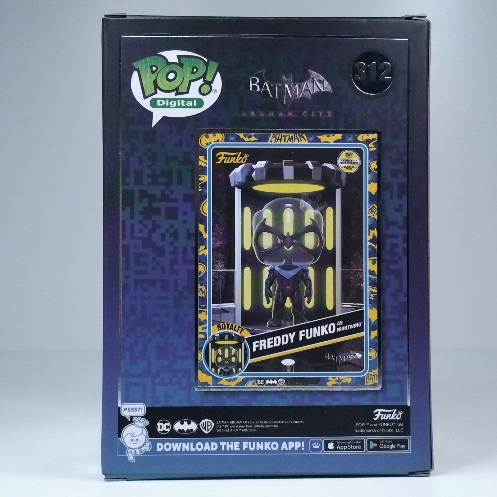 Funko Pop! Digital DC Heroes Batman Freddy Funko Nightwing Glows 2,400 Pcs #312
