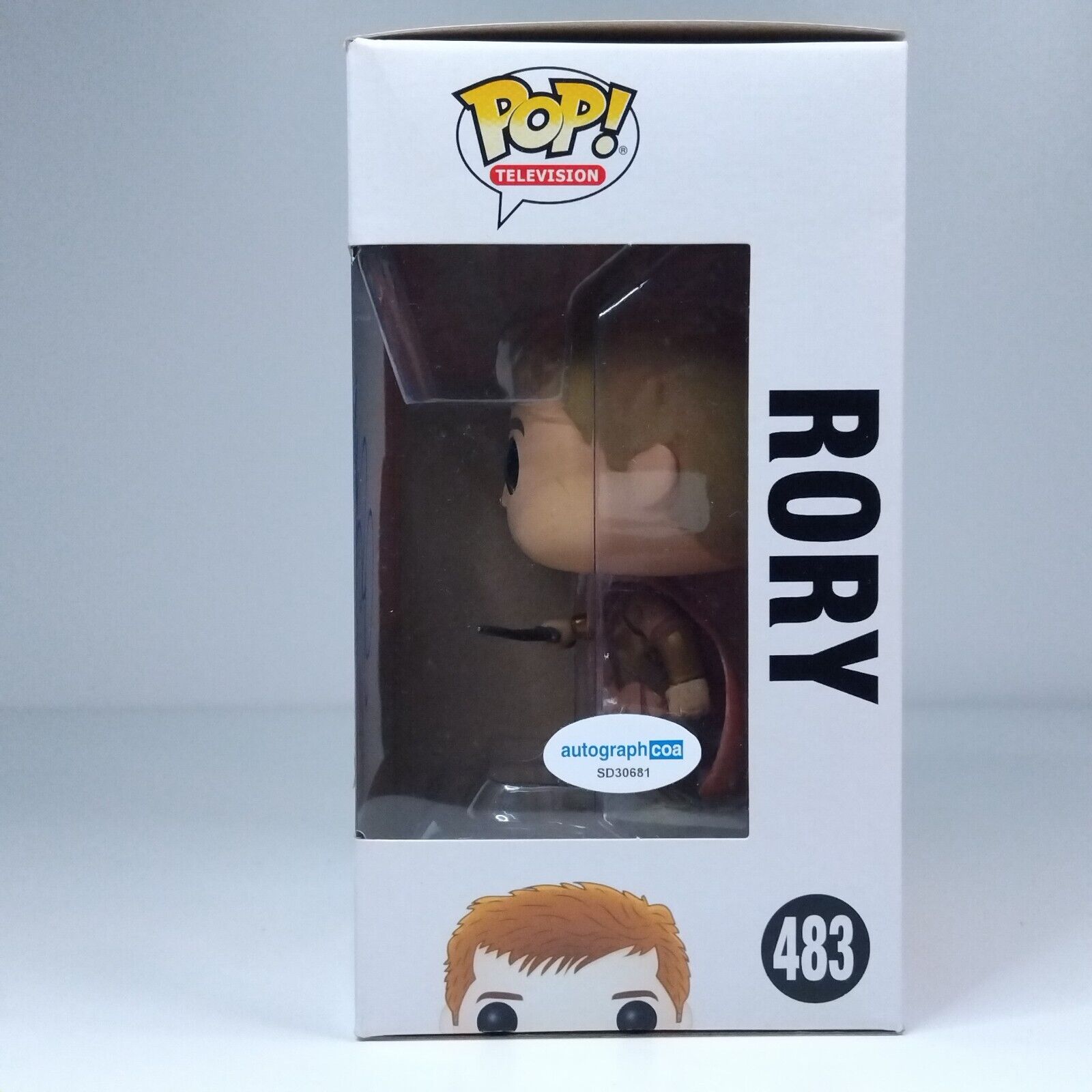 Funko Pop! TV Doctor Who Rory Signed Arthur Darvill COA #483 WS