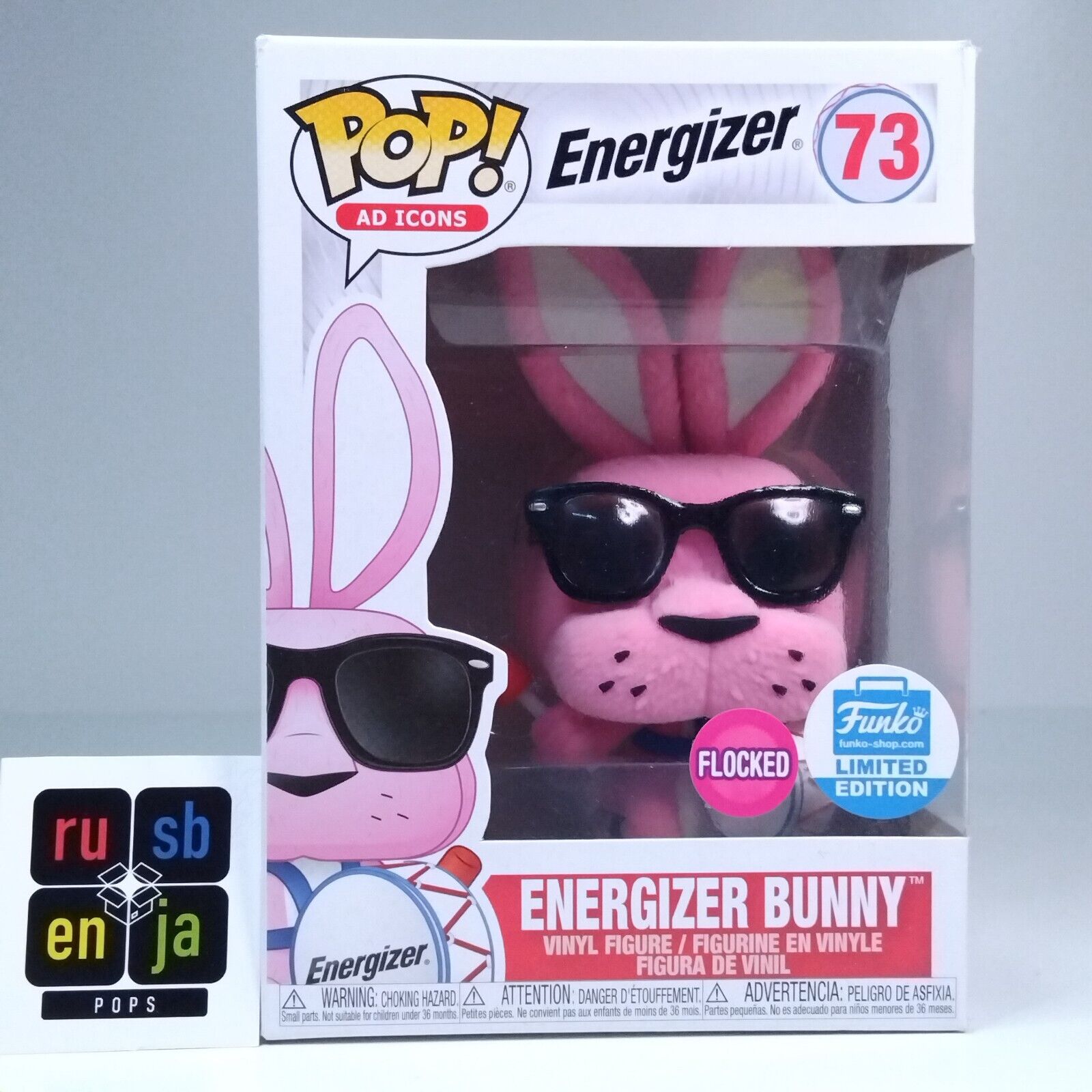 Funko Pop! Ad Icons Energizer Bunny Flocked Limited Edition #73