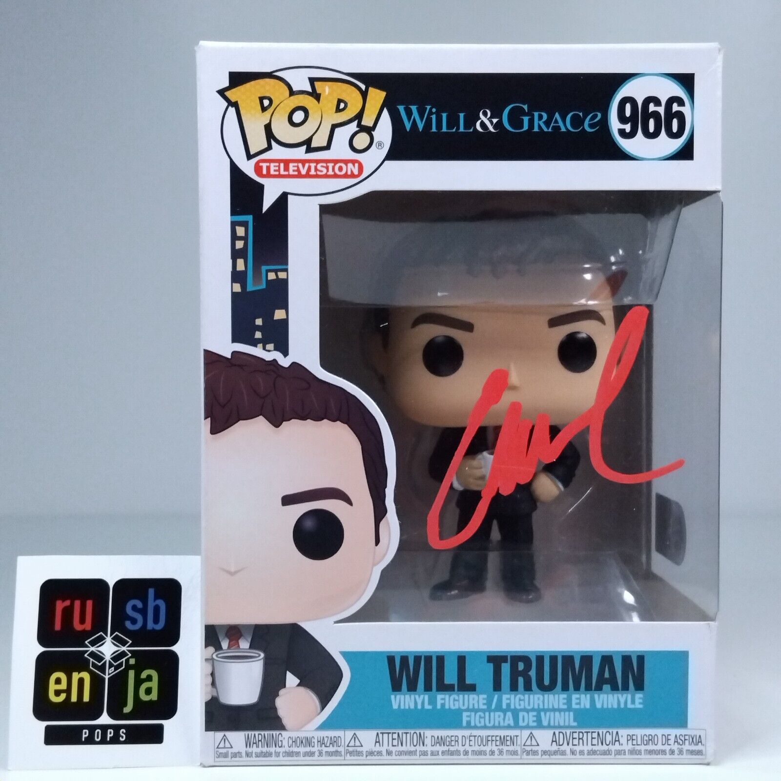 Funko Pop! TV Will & Grace Will Truman Signed Eric McCormack COA #966 WS