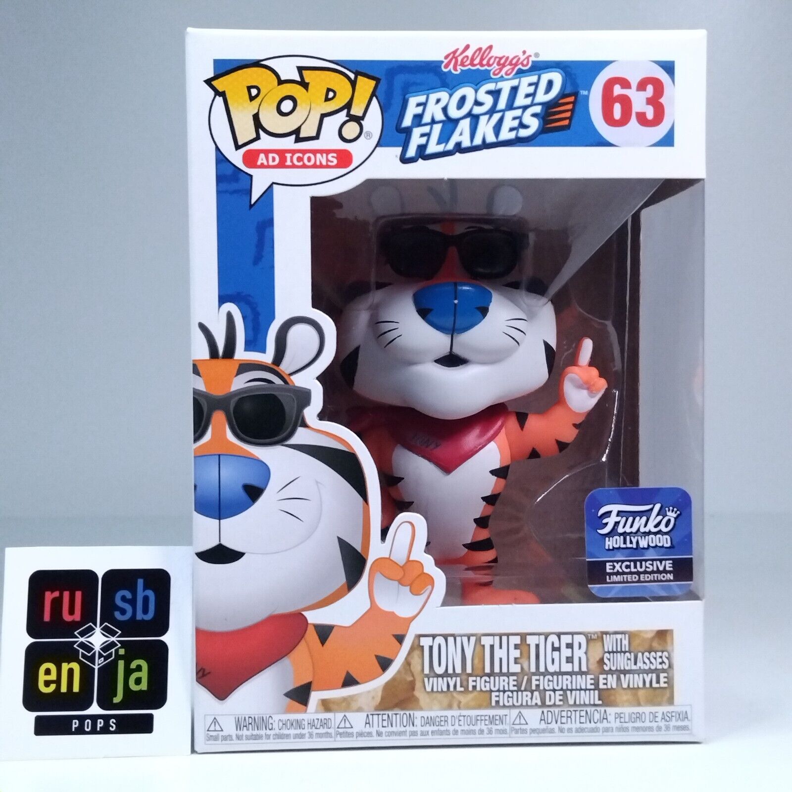 Funko Pop! Ad Icons Frosted Flakes Tony the Tiger Sunglasses Hollywood #63