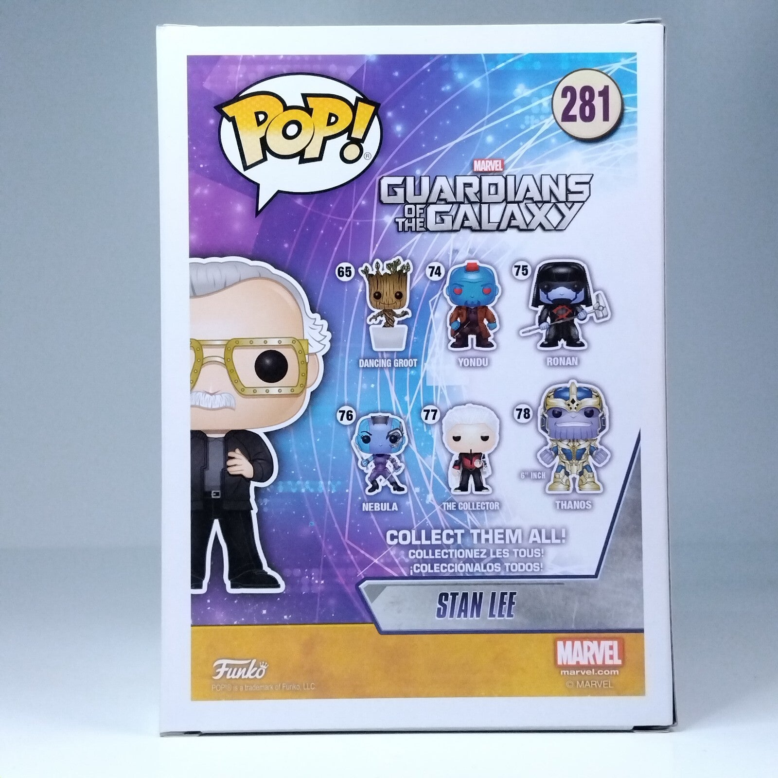 Funko Pop! Marvel Guardians of the Galaxy Stan Lee Exclusive #281