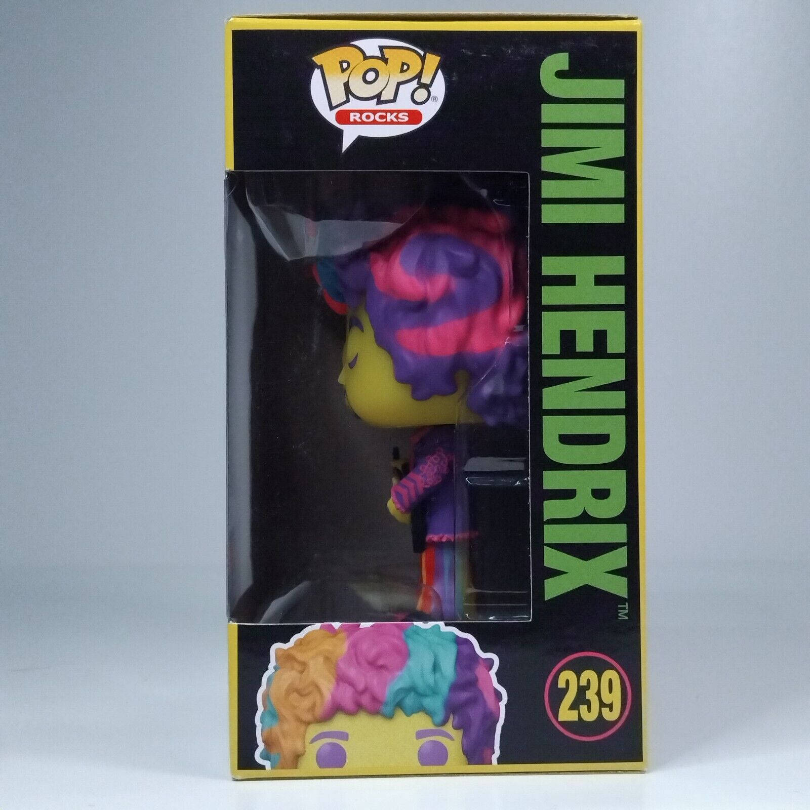 Funko Pop! Rocks Music Blacklight Jimi Hendrix Yellow Limited Edition #239