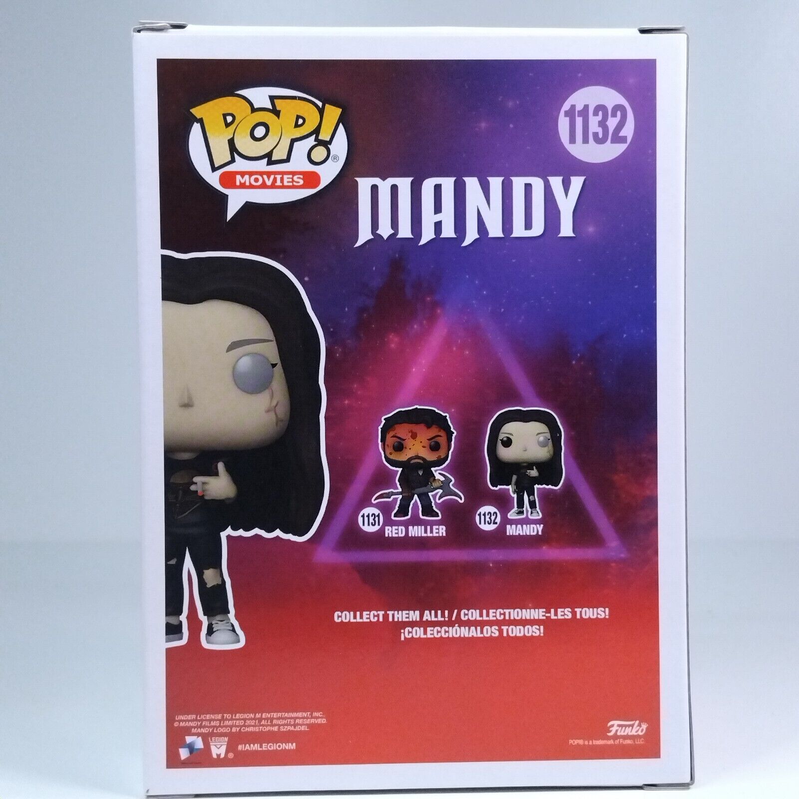 Funko Pop! Movies Horror Mandy Signed Andrea Riseborough COA #1132 WS