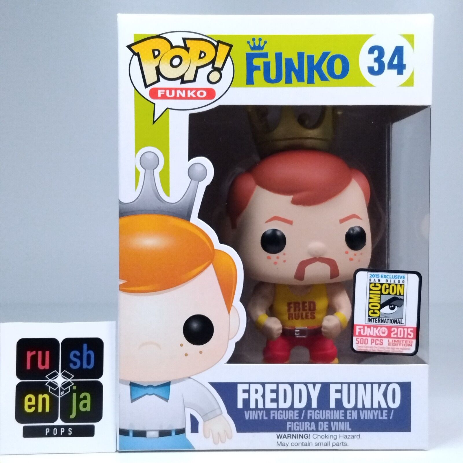 Funko Pop! WWE Freddy Funko as Hulk Hogan SDCC 500 Pcs #34