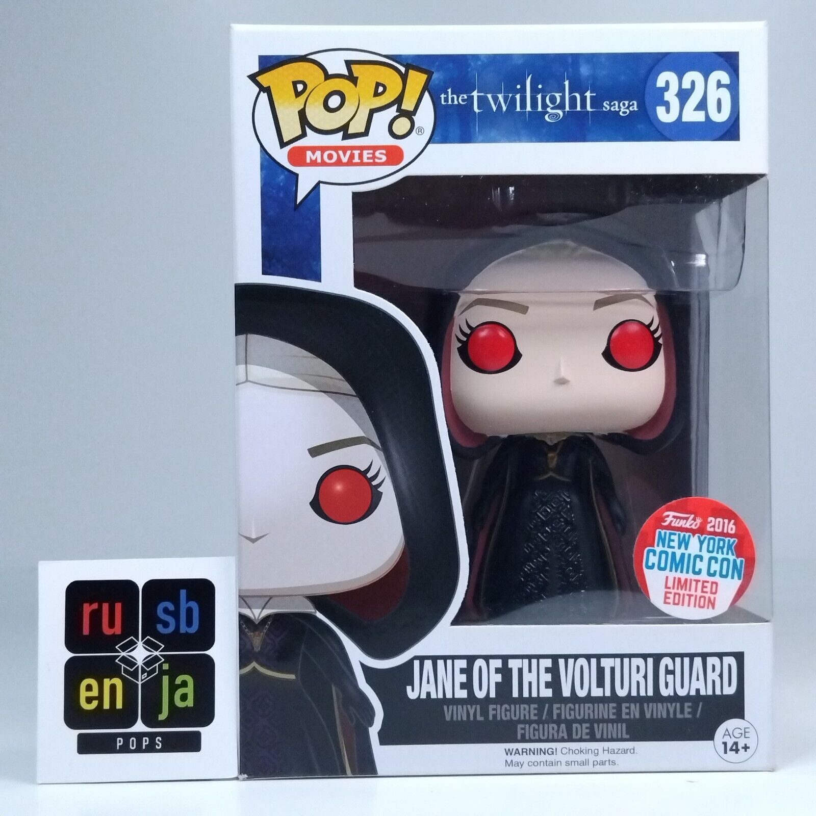 Funko Pop! Movies Twilight Jane of the Vulturi Guard NYCC #325 BOX DAMAGE