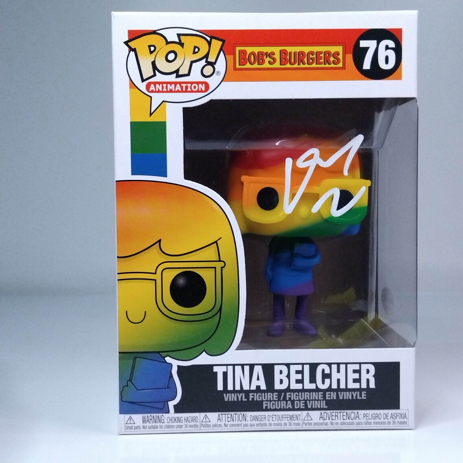 Funko Pop! Animation Bob's Burgers Tina Belcher Signed Dan Mintz COA #76 WS