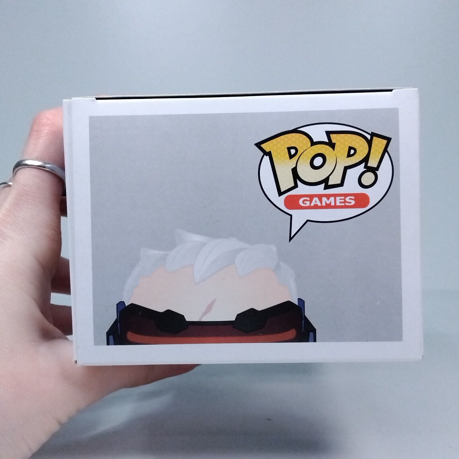 Funko Pop! Games Overwatch Soldier:76 Gamestop Exclusive #96 FADED BOX FRONT