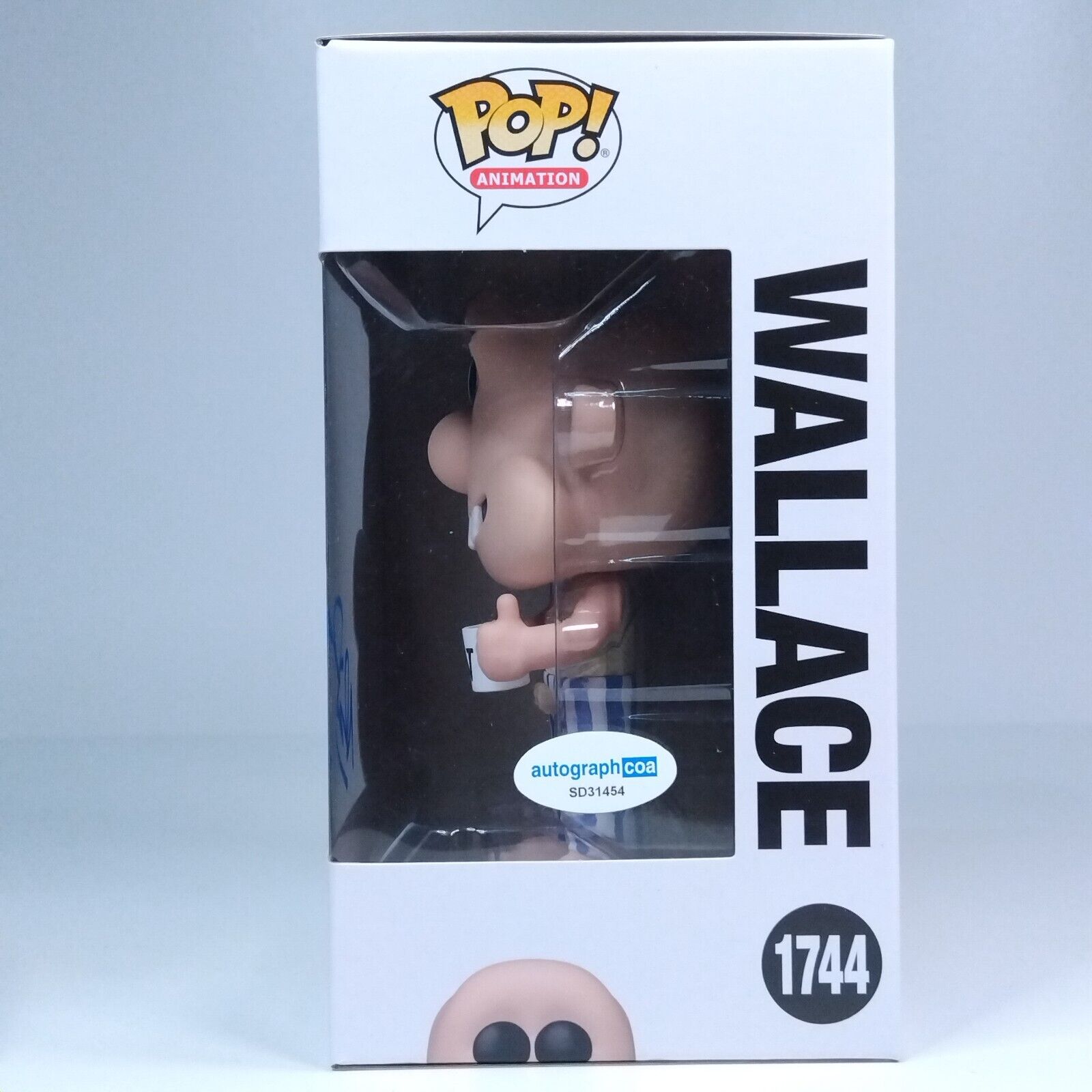 Funko Pop! Animation Wallace & Gromit Signed Nick Park COA #1744 WS