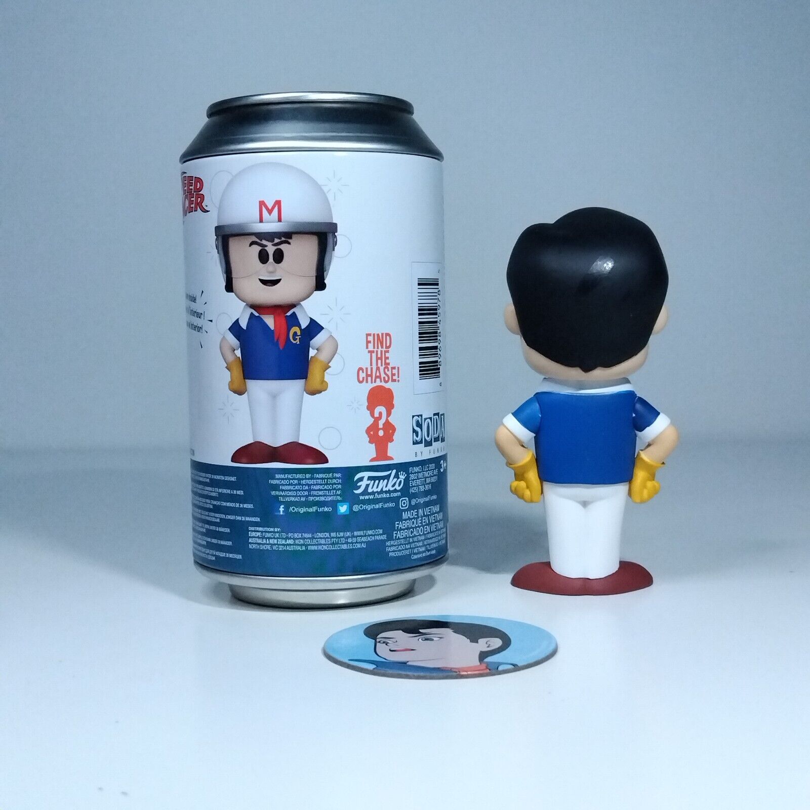 Funko Soda Animation Speed Racer No Helmet Chase 1/800