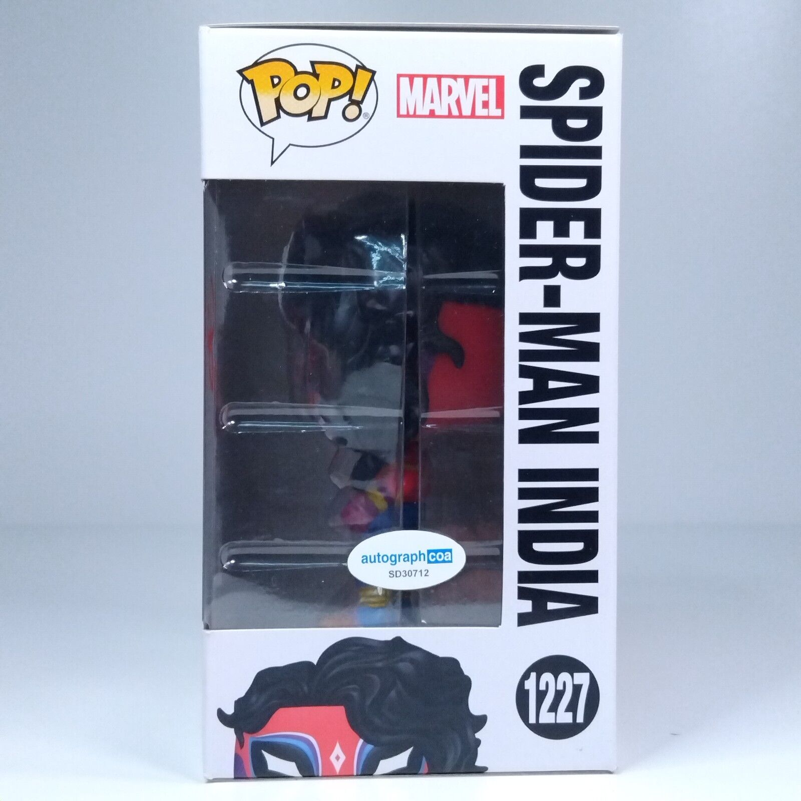 Funko Pop! Marvel Spider-Man India Signed Karan Soni COA #1227 WS