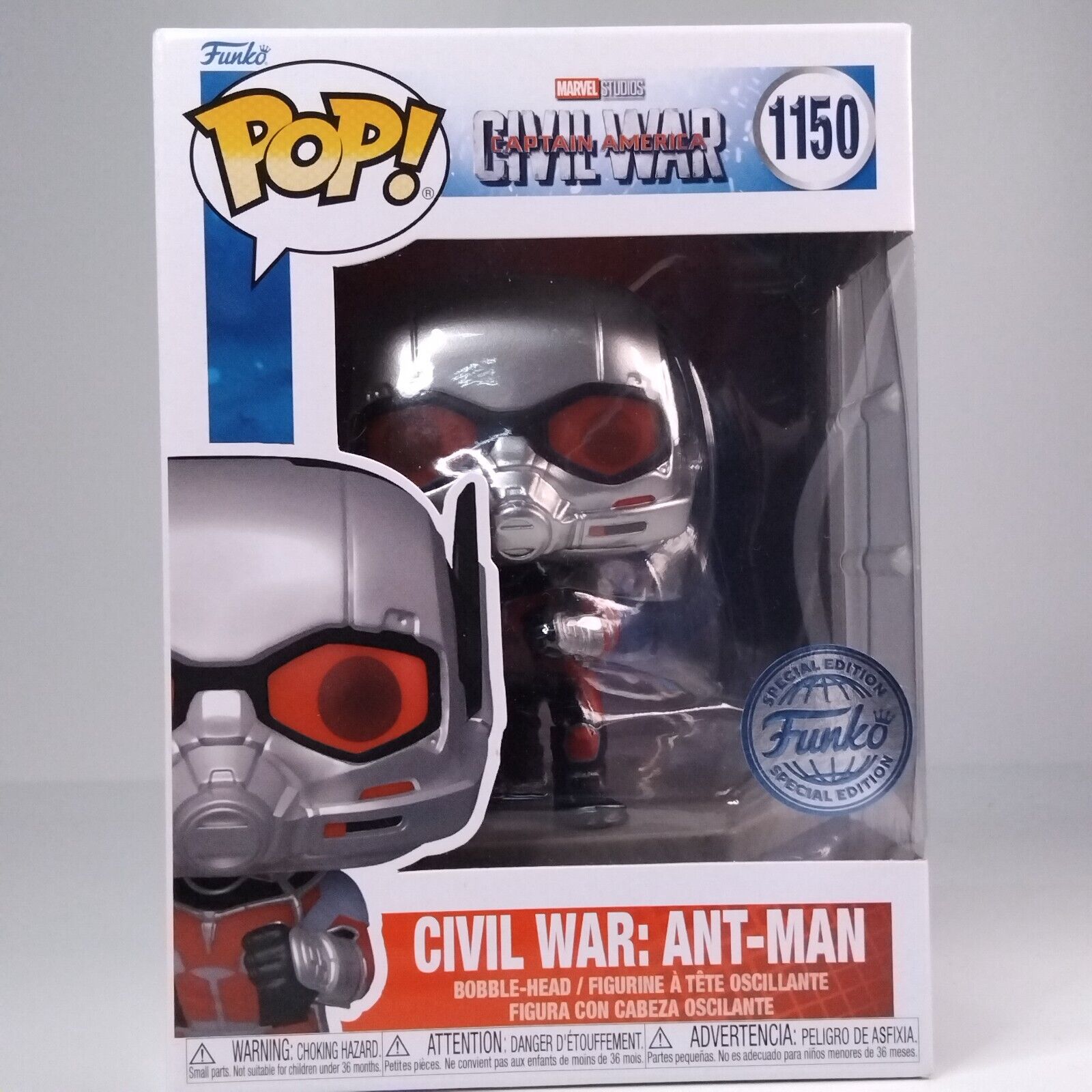 Funko Pop! Marvel Captain America Civil War Ant-Man Special Edition #1150