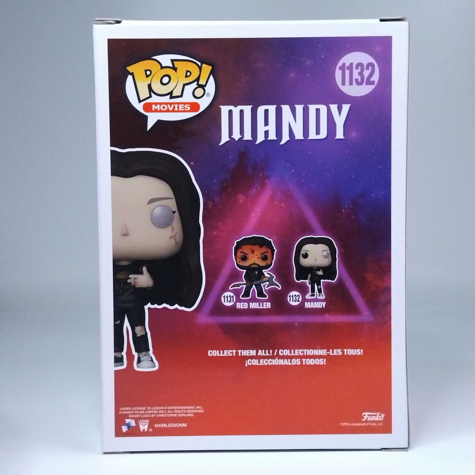 Funko Pop! Movies Horror Mandy Signed Andrea Riseborough COA #1132 WS