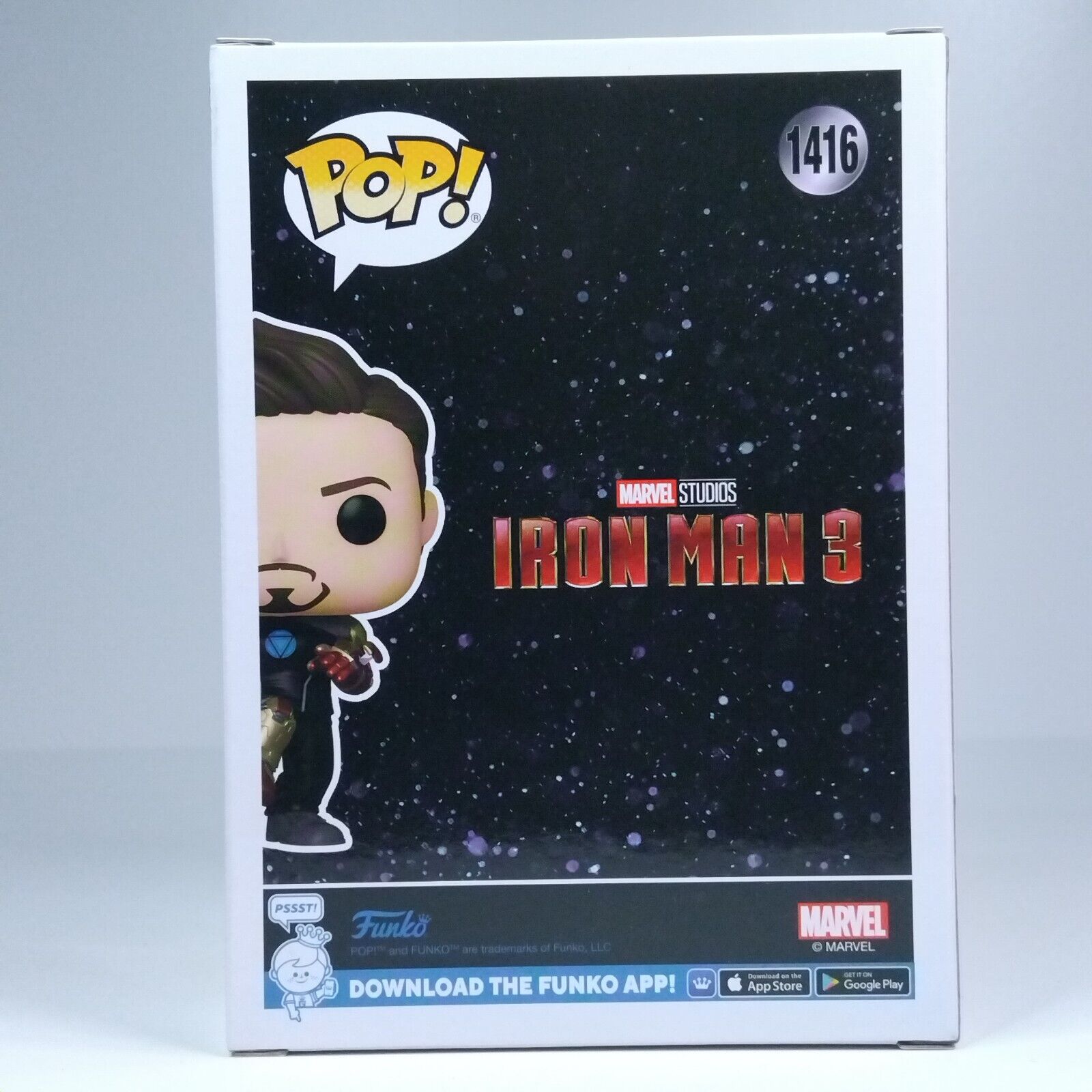 Funko Pop! Marvel Inifnity Saga Tony Stark Iron Man Glow in Dark Exclusive #1416