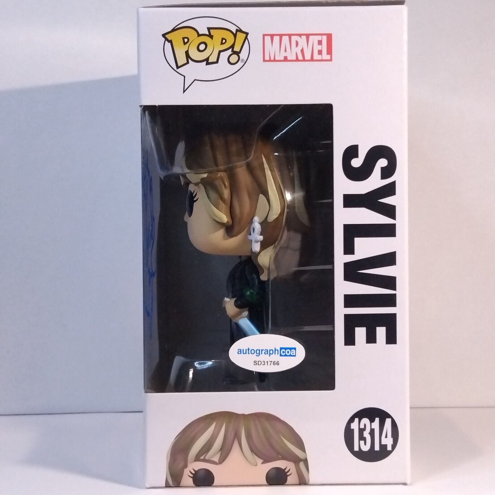 Funko Pop! Marvel Loki Sylvie Signed Sophia Di Martino COA #1314 WS