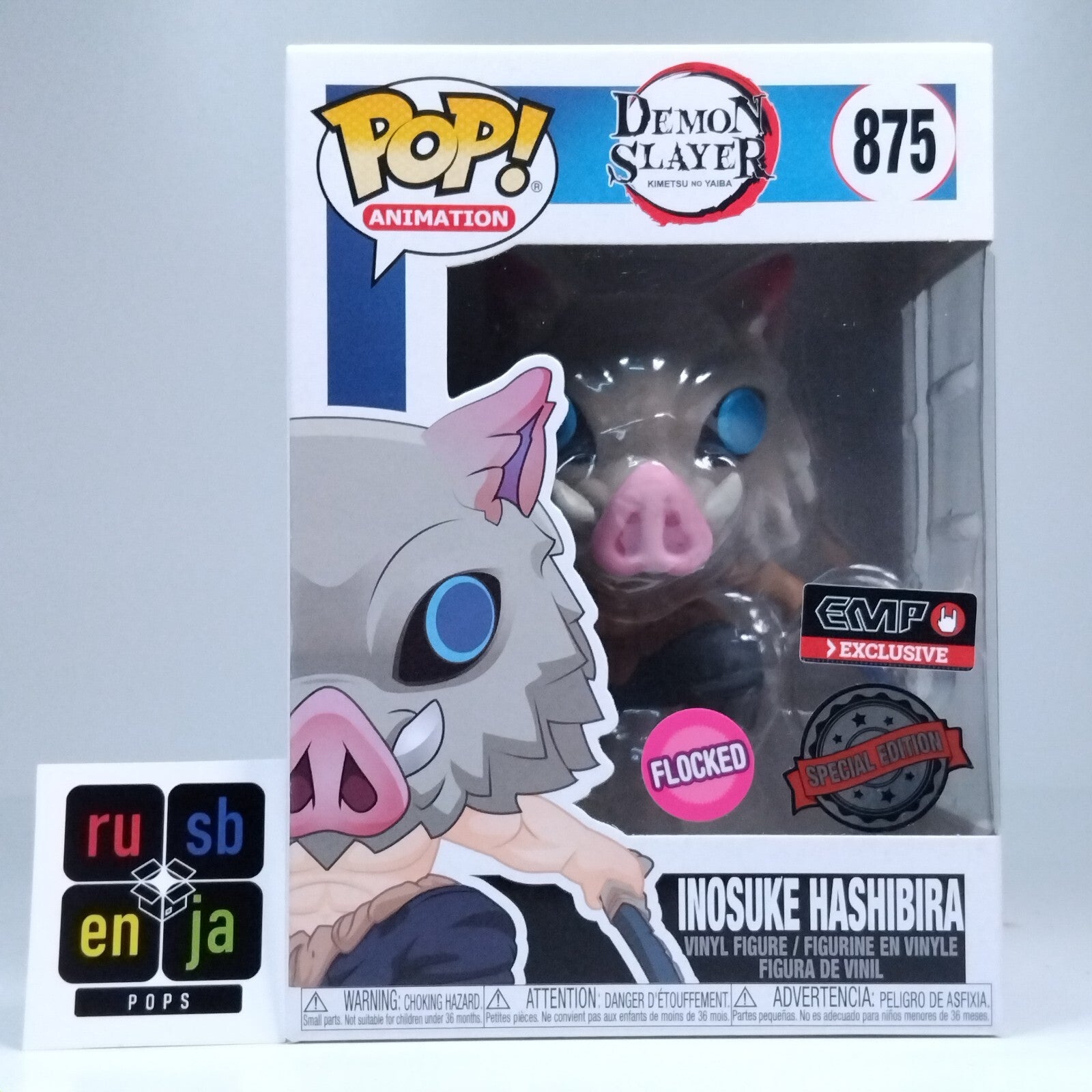 Funko Pop! Anime Demon Slayer Inosuke Hashibira Flocked Special Edition #875