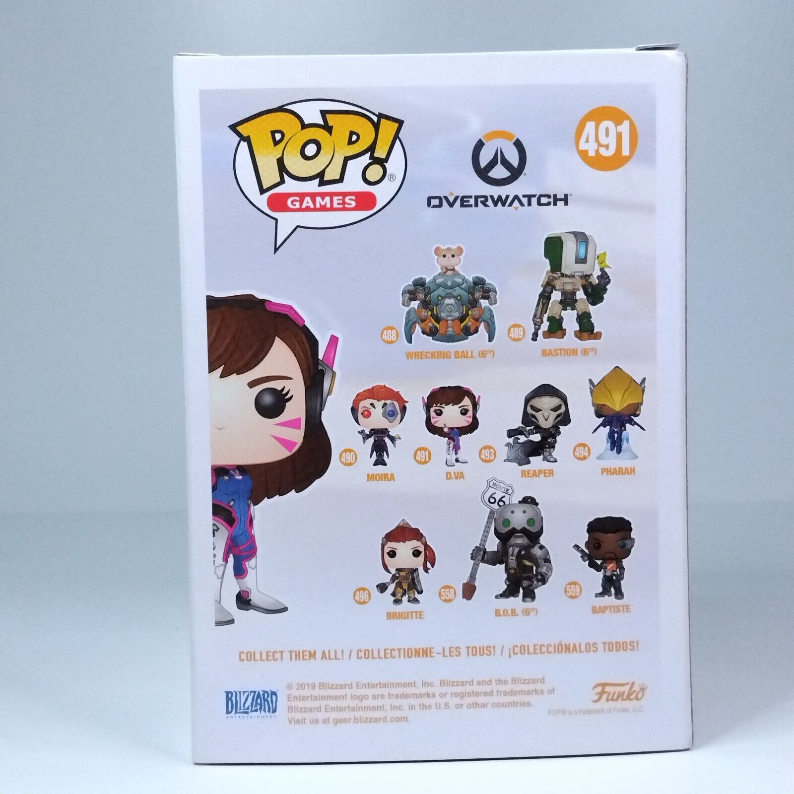 Funko Pop! Games Overwatch D.va Diamond Funko Club Exclusive #491