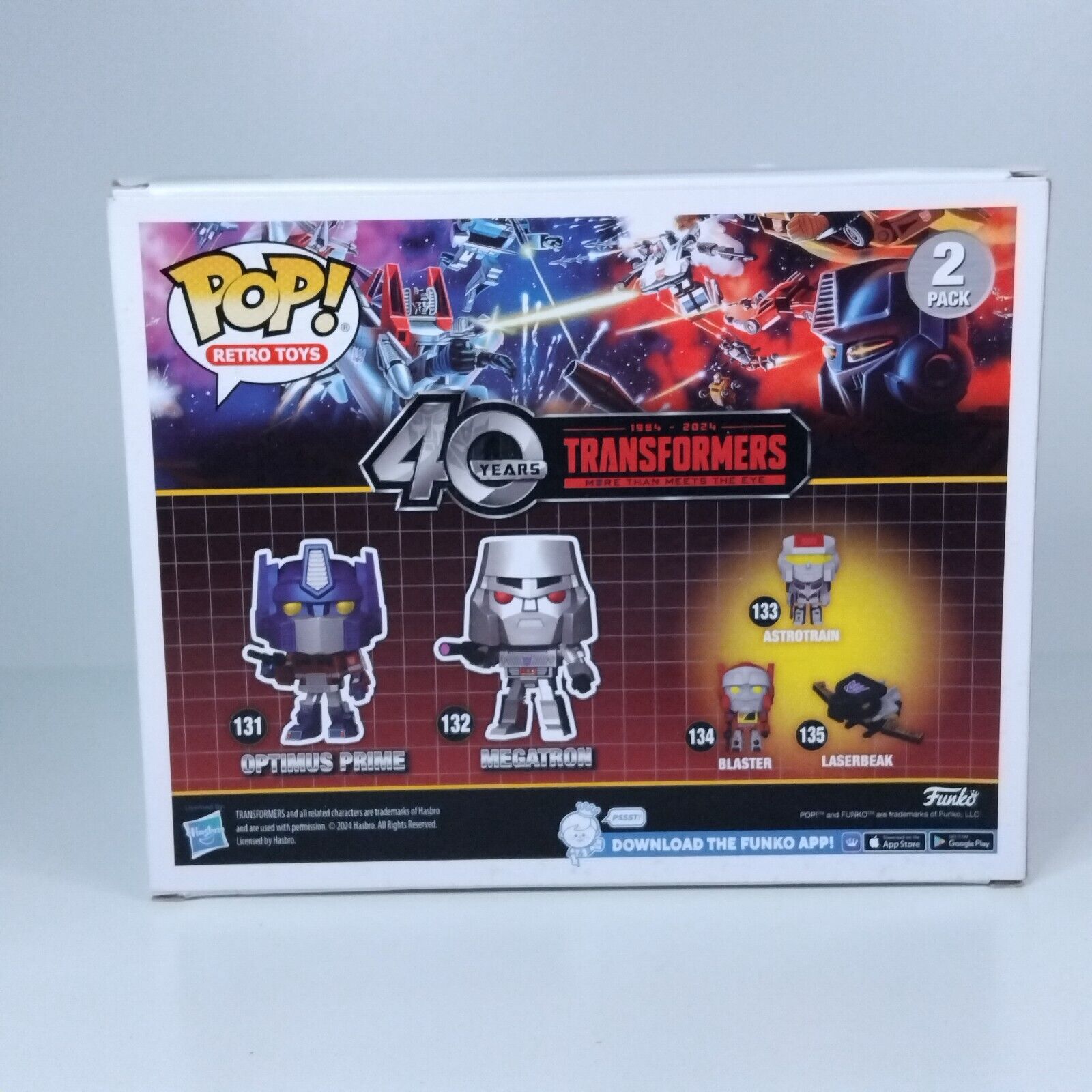 Funko Pop! Retro Toys TV Transformers Optimus Prime & Megatron 2 Pack