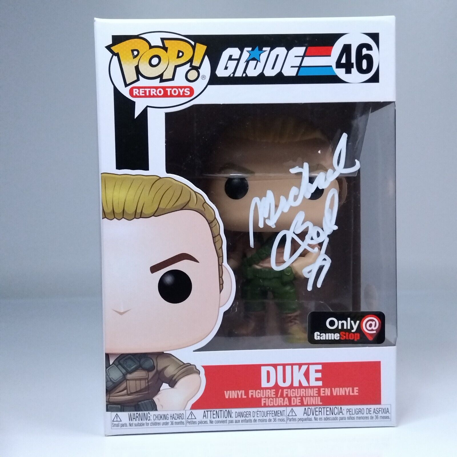 Funko Pop! Retro Toys GI Joe Duke Signed Michael Bell COA #46 WS