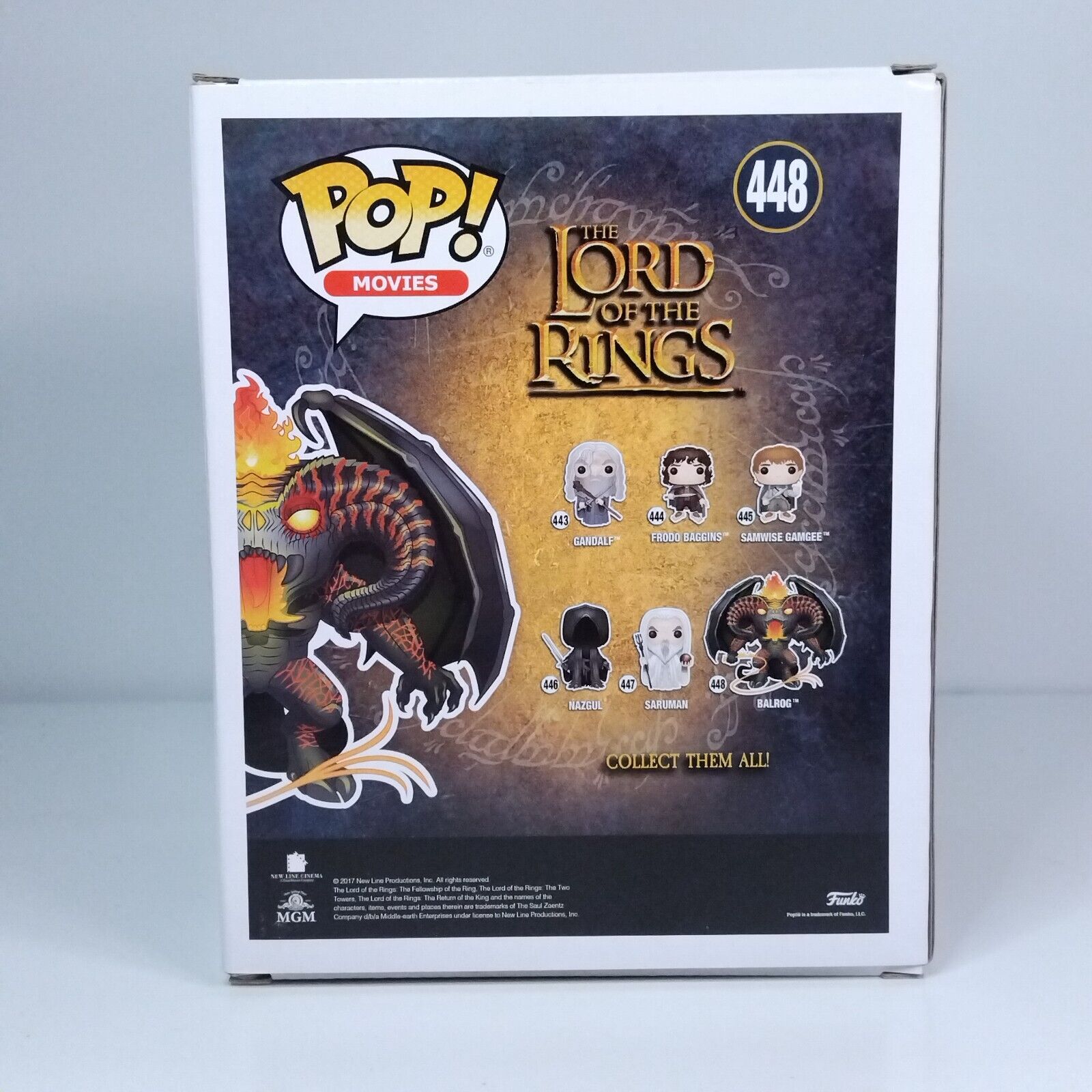 Funko Pop! Movies Lord of the Rings Balrog Glows in Dark Exclusive #448