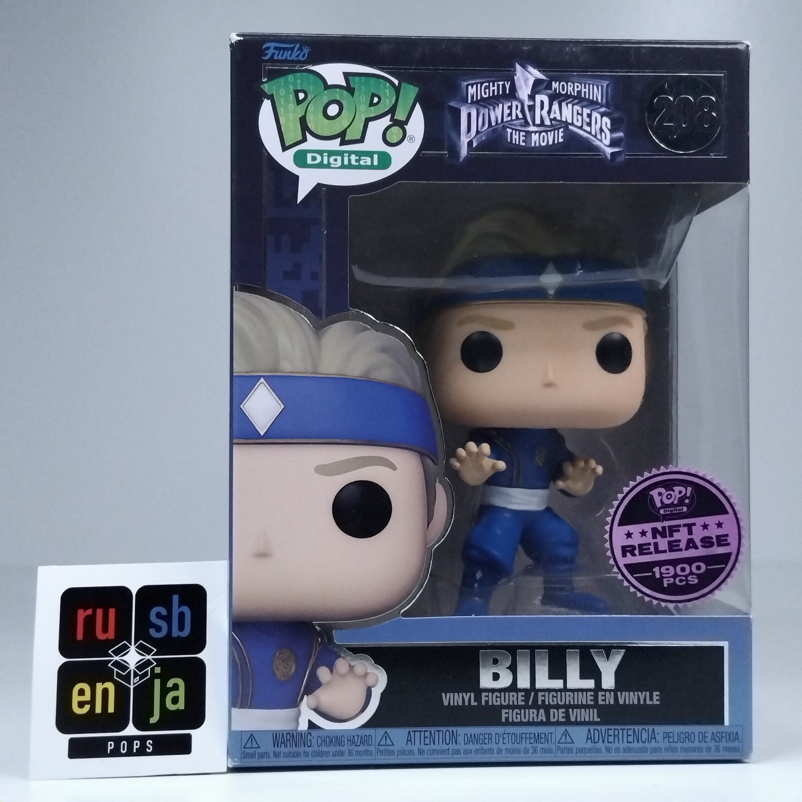 Funko Pop! Digital TV Retro Power Rangers Billy 1,900 Pcs #208