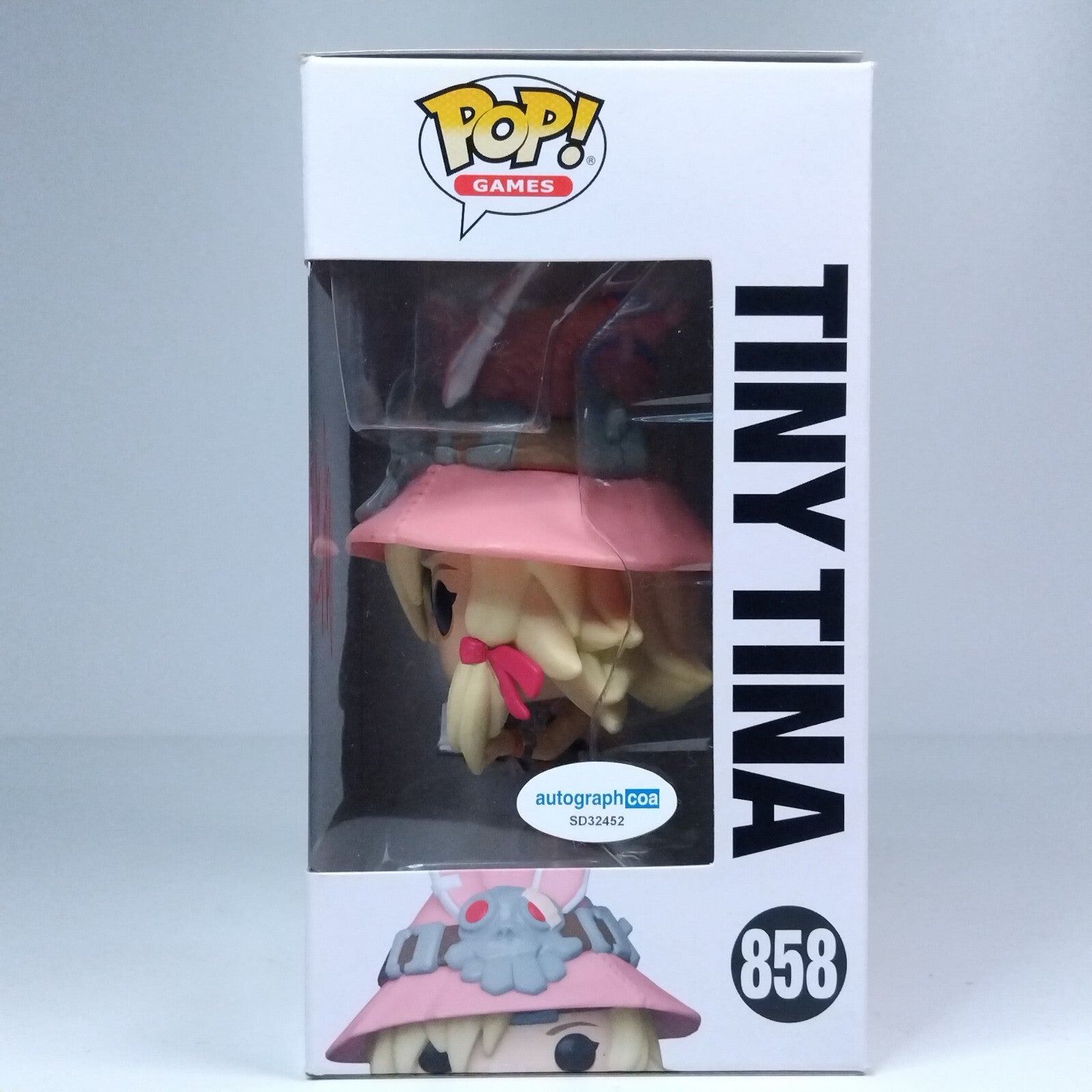 Funko Pop! Games Tiny Tinas Wonderlands Tiny Tina Signed Ashly Burch COA #858 WS