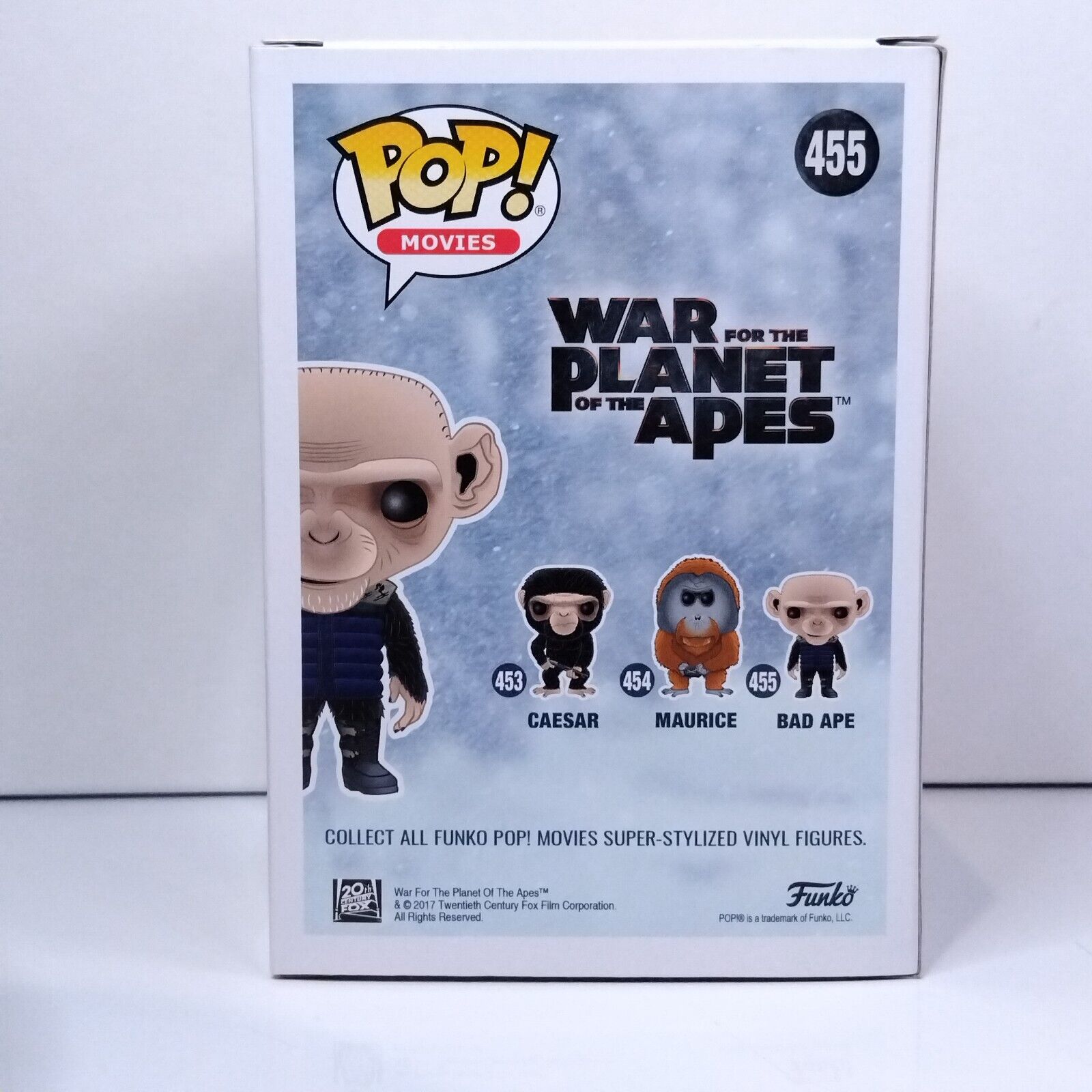 Funko Pop! Movies Planet of the Apes Bad Ape Signed Steve Zahn COA #455 WS