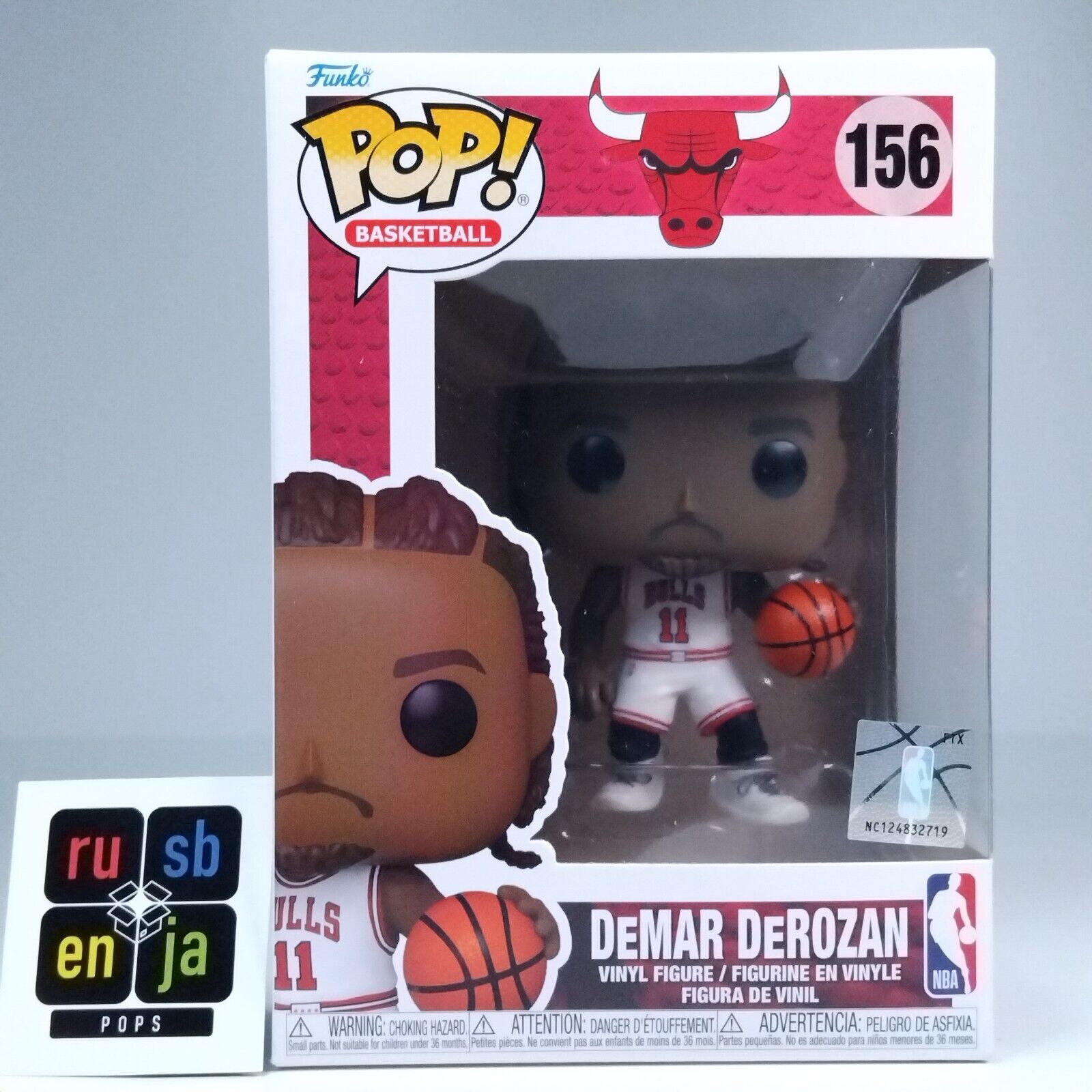 Funko Pop! Sports Basketball NBA Chicago Bulls DeMar DeRozan #156